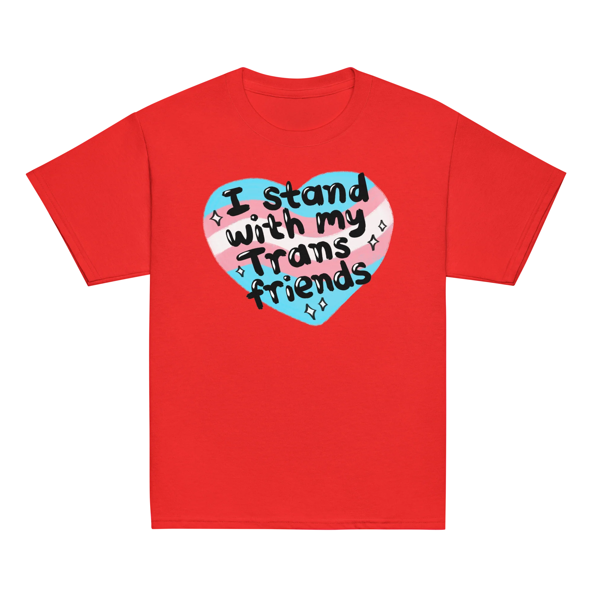 I Stand With My Trans Friends Pride Baby Tee - Image 11