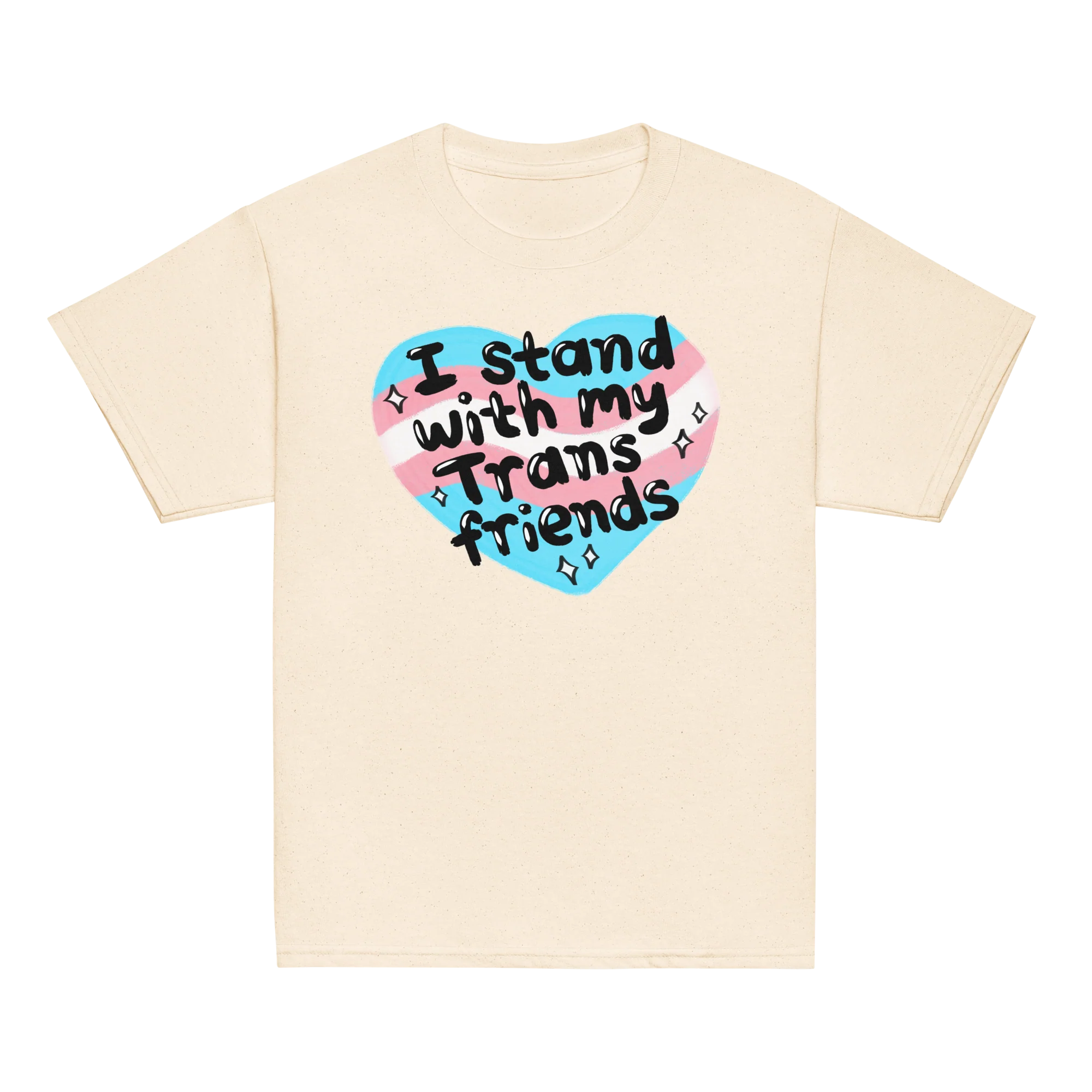 I Stand With My Trans Friends Pride Baby Tee - Image 4