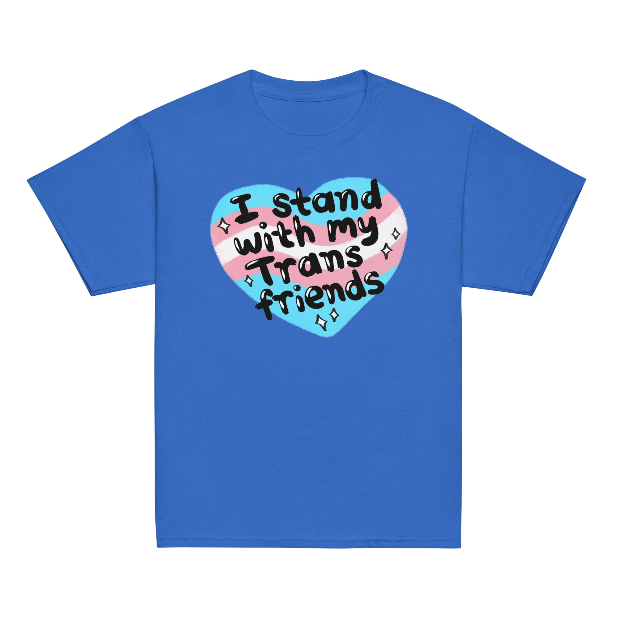 I Stand With My Trans Friends Pride Baby Tee - Image 6