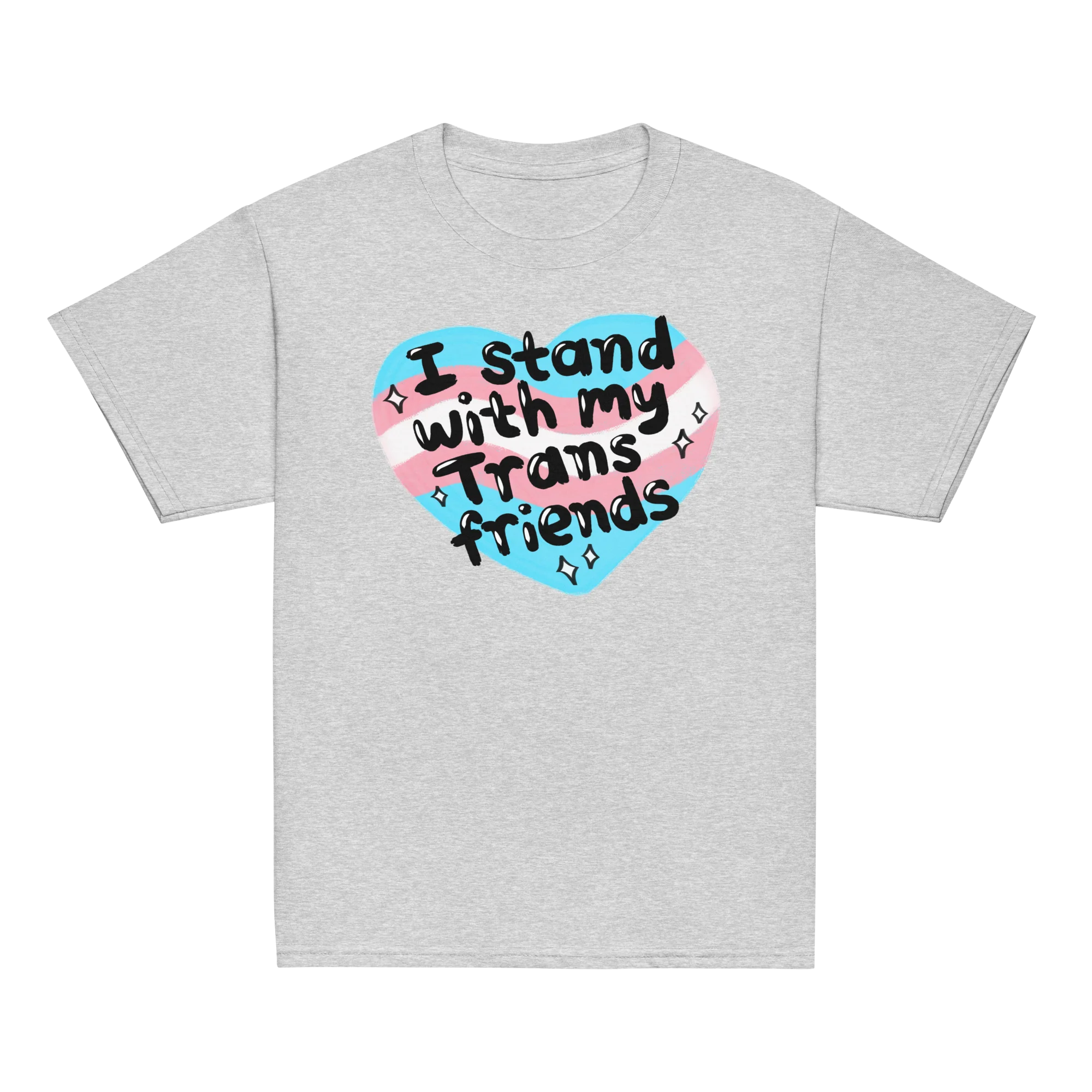 I Stand With My Trans Friends Pride Baby Tee - Image 7