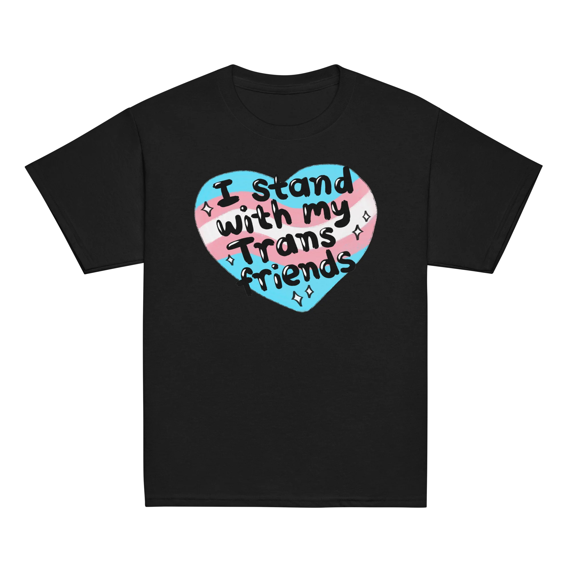 I Stand With My Trans Friends Pride Baby Tee - Image 8