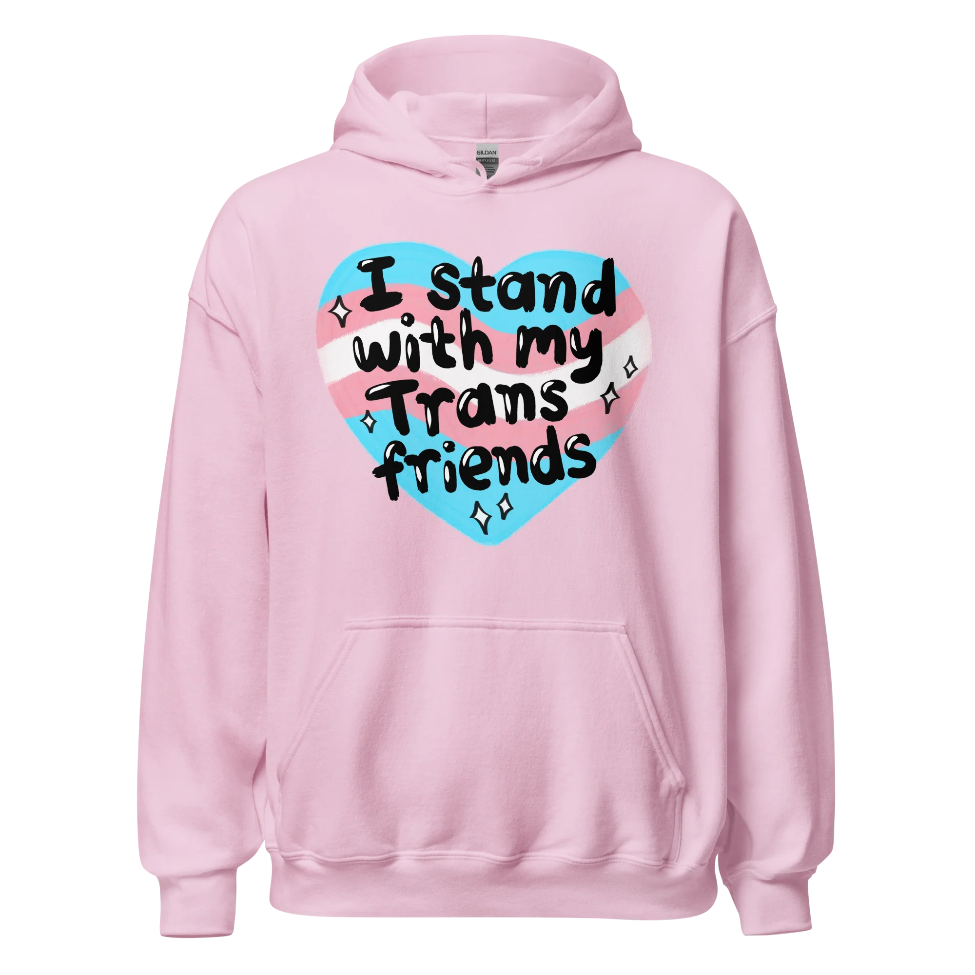 I Stand With My Trans Friends Pride Hoodie - Image 7