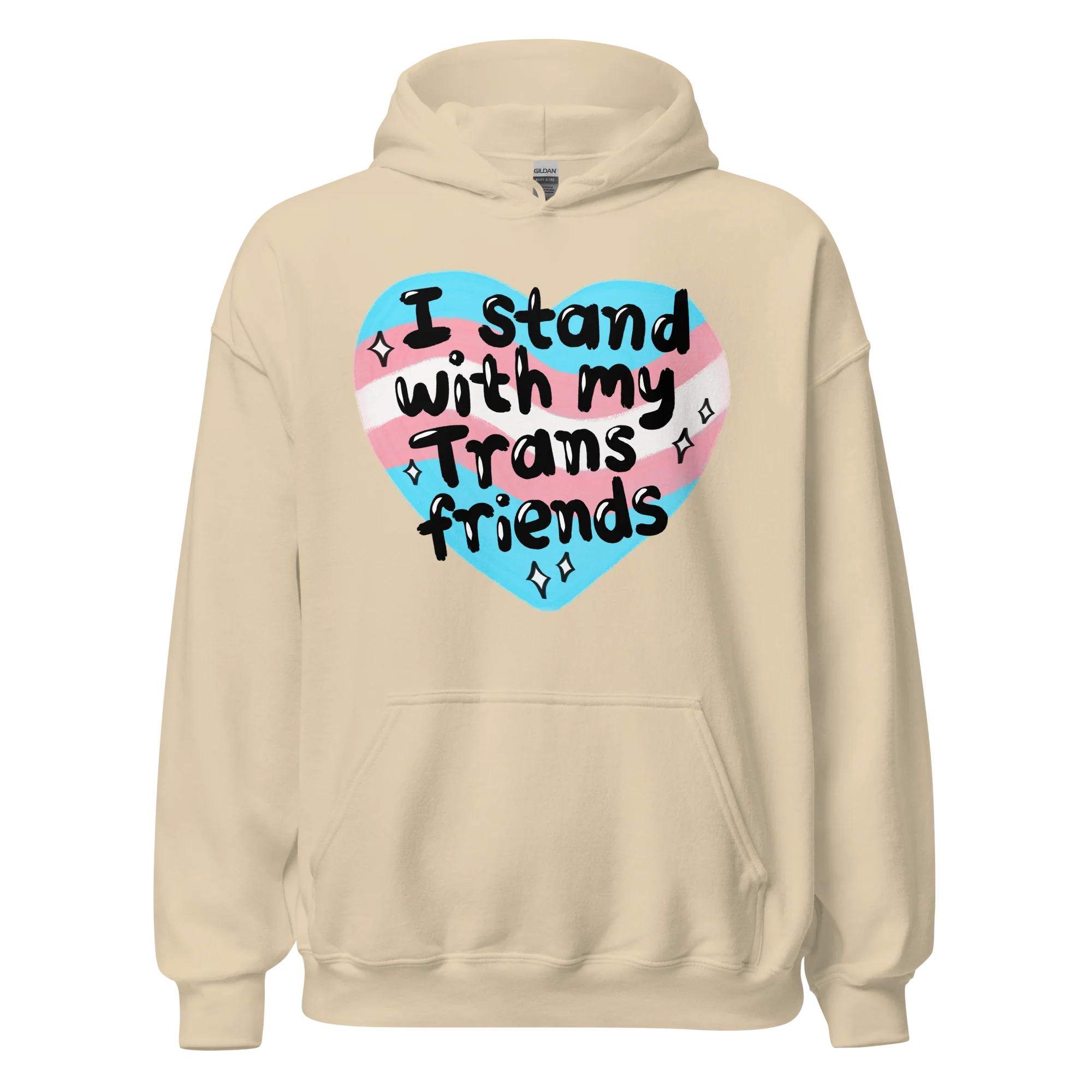 I Stand With My Trans Friends Pride Hoodie - Image 9