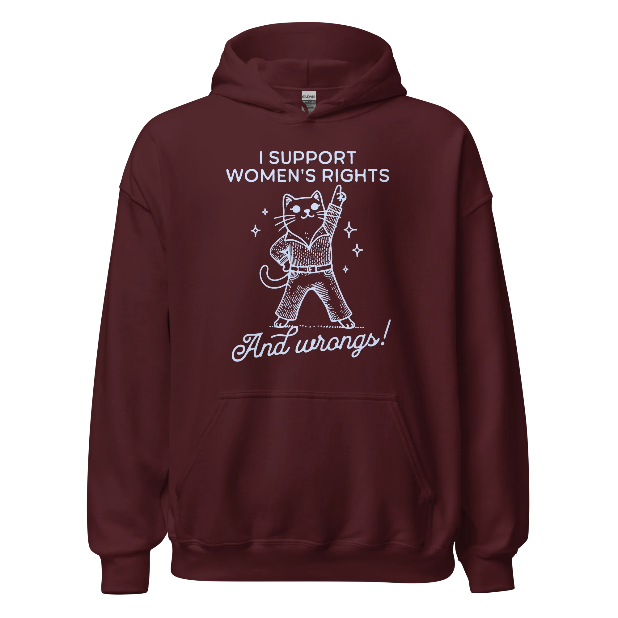I Support Women’s Rights Wrongs Hoodie - Image 10