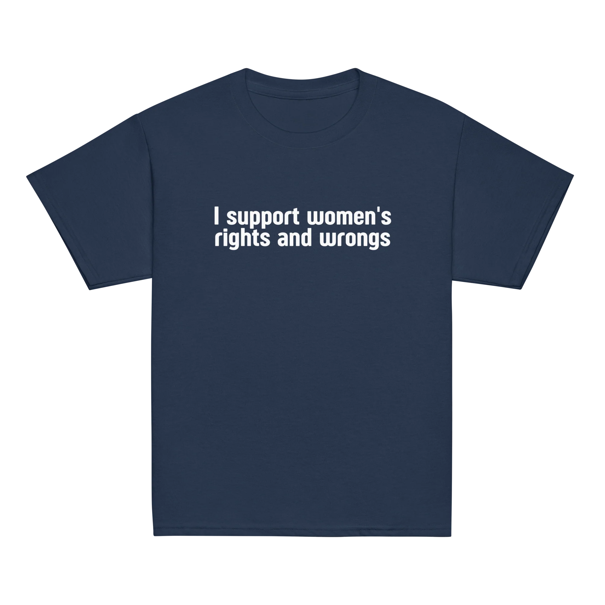 I Support Women's Rights and Wrongs Baby Tee - Image 8