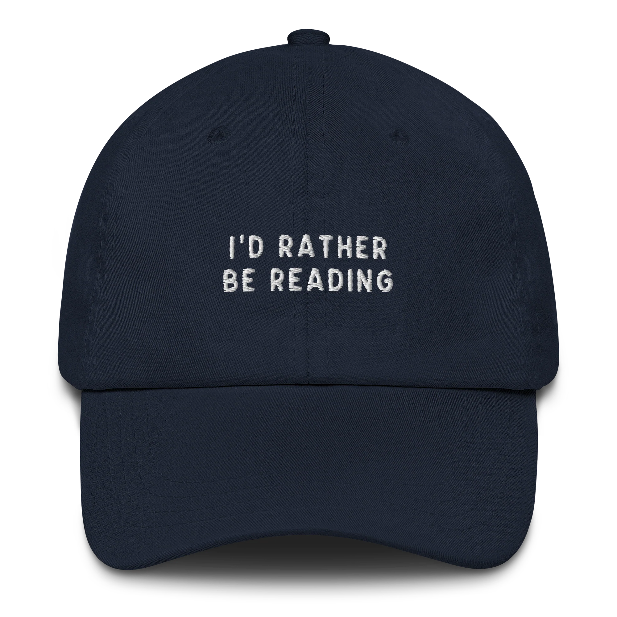 I'd Rather Be Reading Embroidered Cap - Image 3