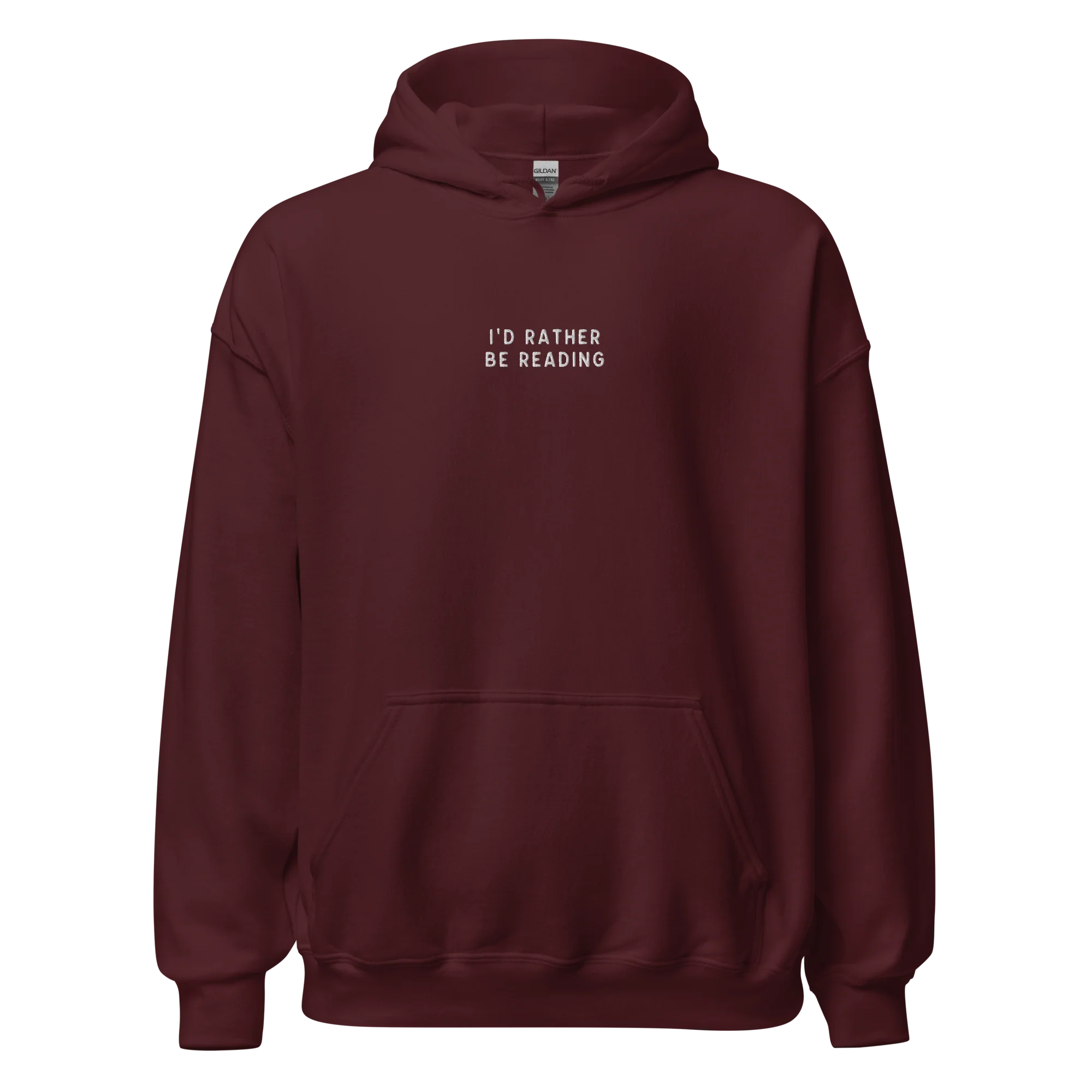 I'd Rather Be Reading Embroidered Hoodie - Image 9