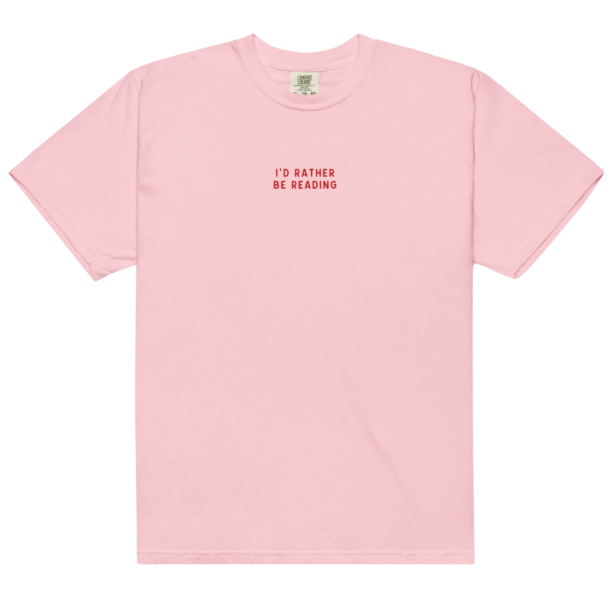 I'd Rather Be Reading Embroidered Classic T-Shirt - Image 8
