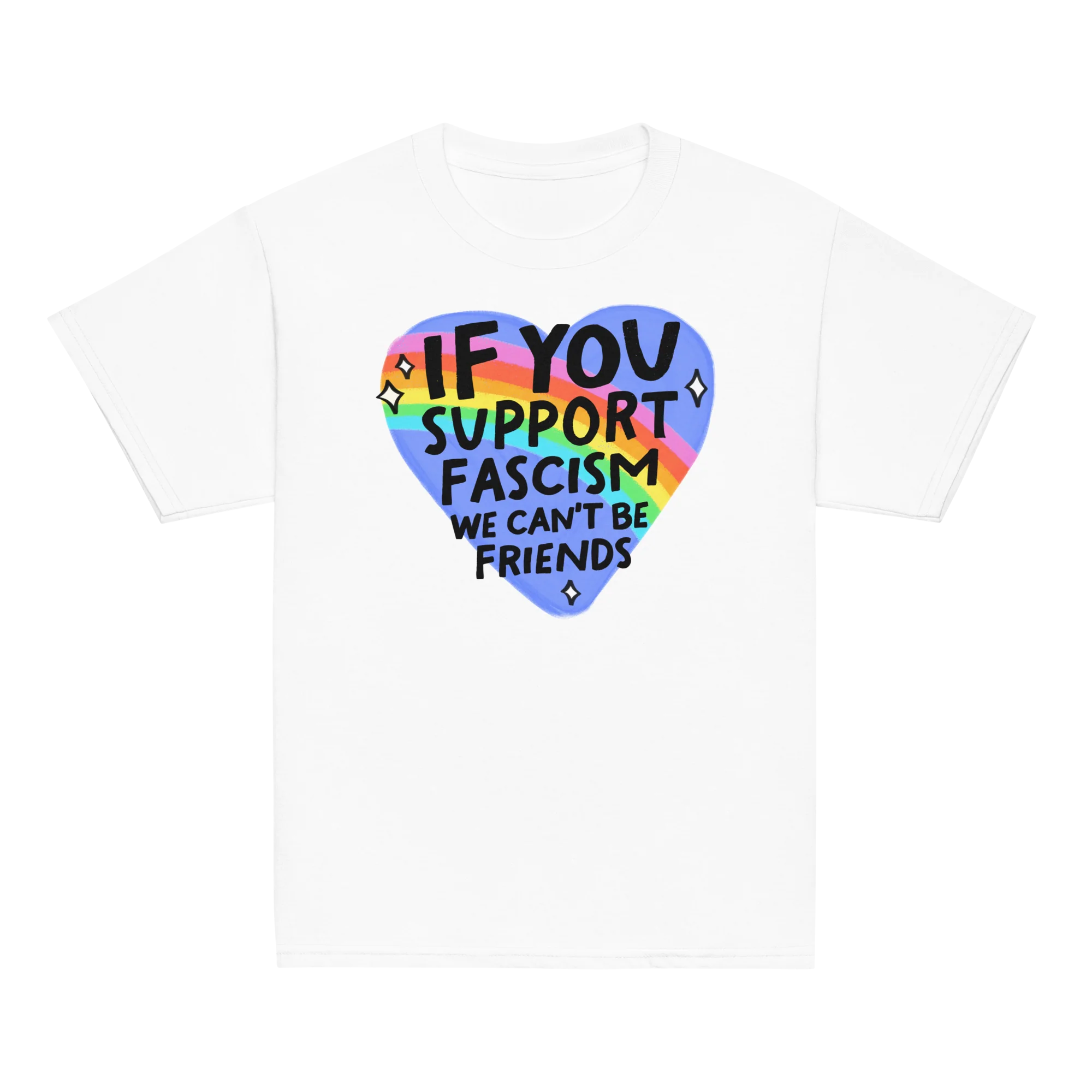 If You Support Fascism We Can't Be Friends Baby Tee - Image 3