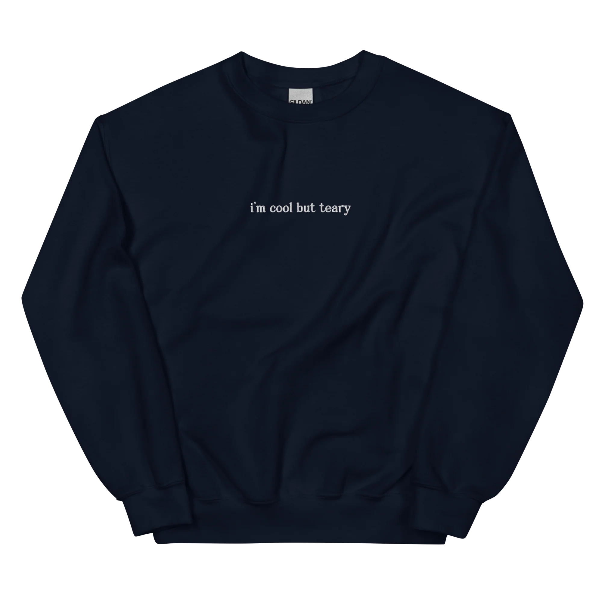 I'm Cool But Teary Embroidered Sweatshirt - Image 11