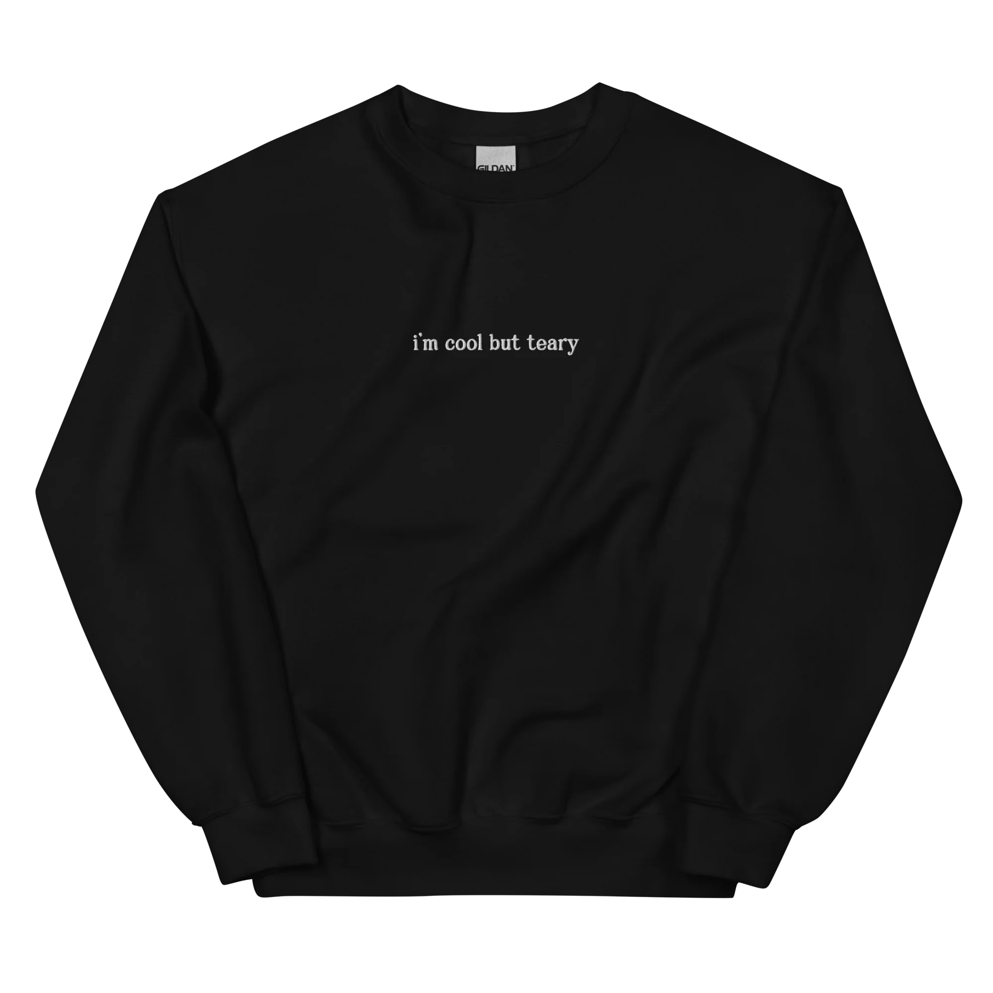 I'm Cool But Teary Embroidered Sweatshirt - Image 3