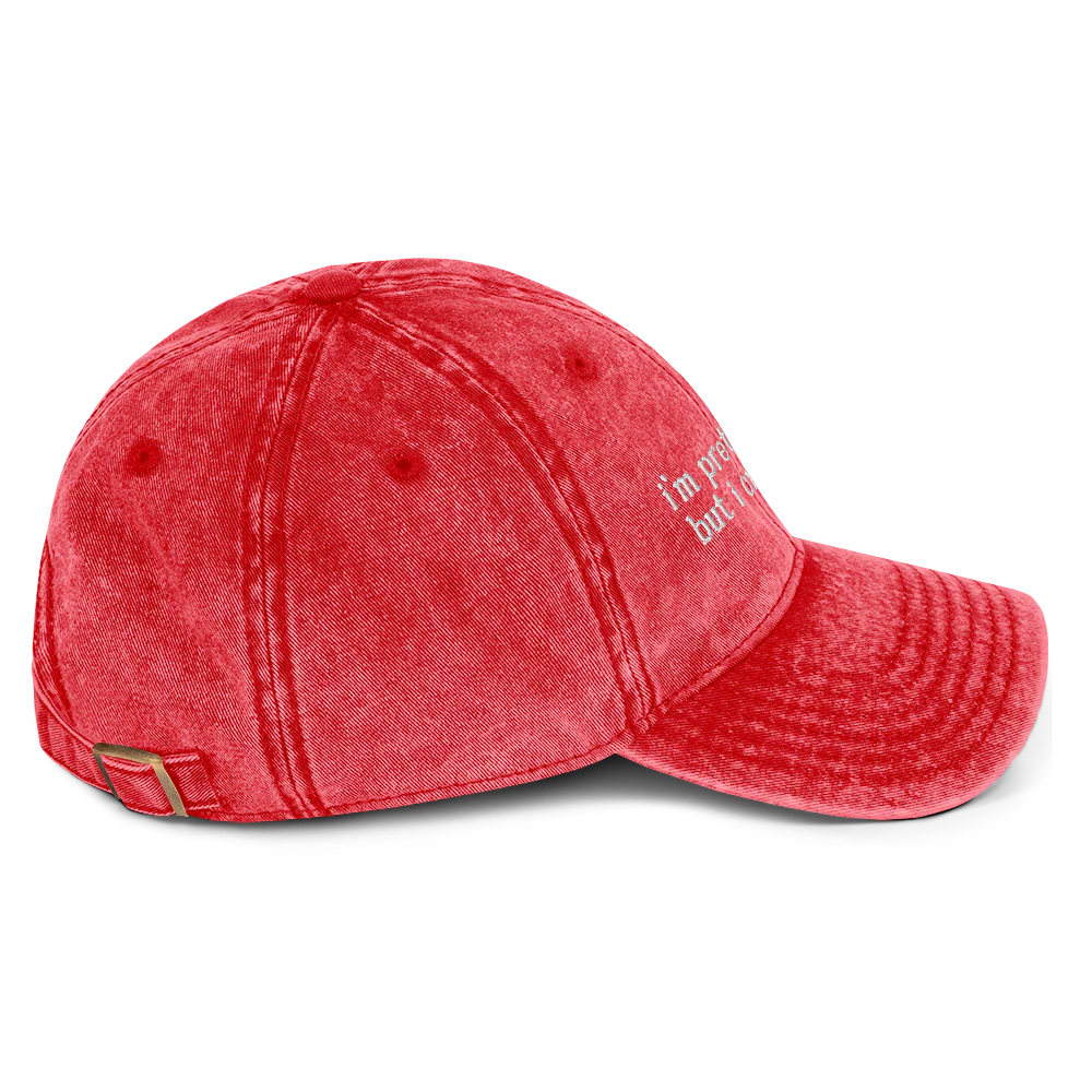 I'm Pretty Cool But I Cry A lot Embroidered Vintage Cap - Image 7