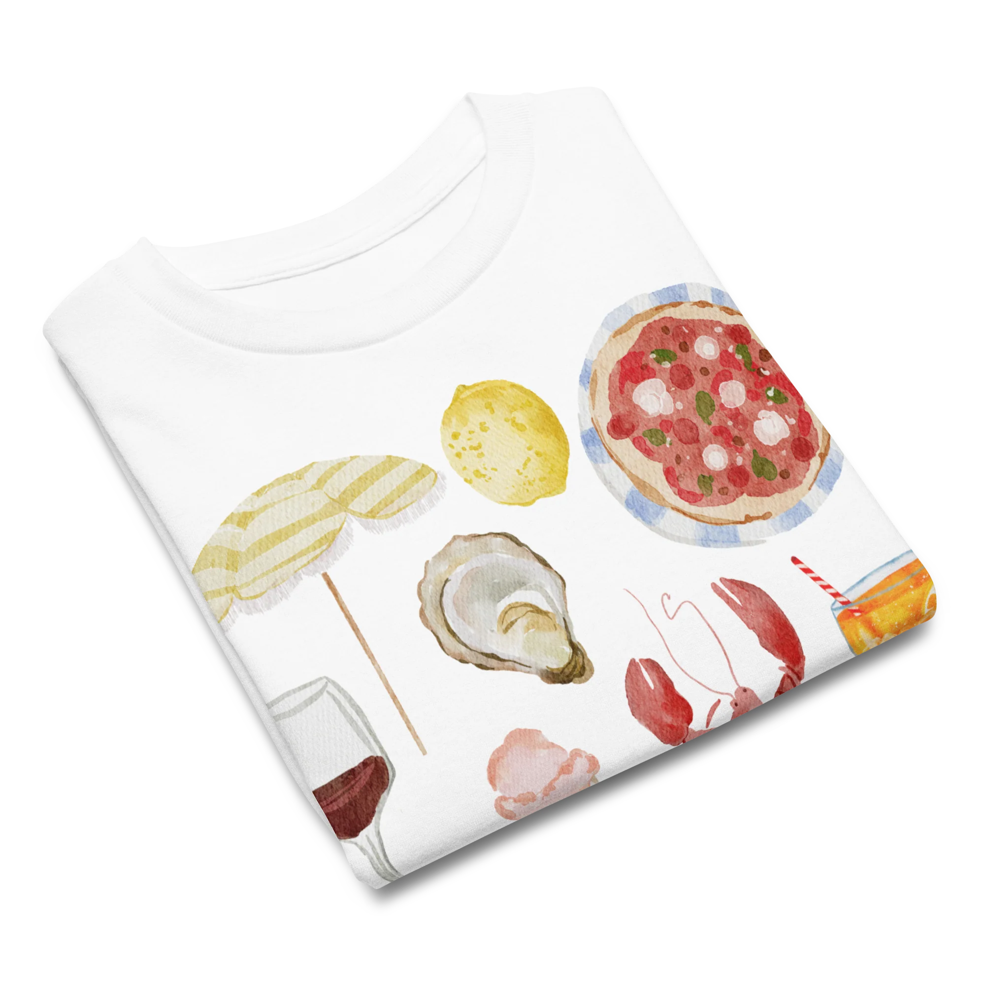 Italian Summer Watercolor Baby Tee - Image 4