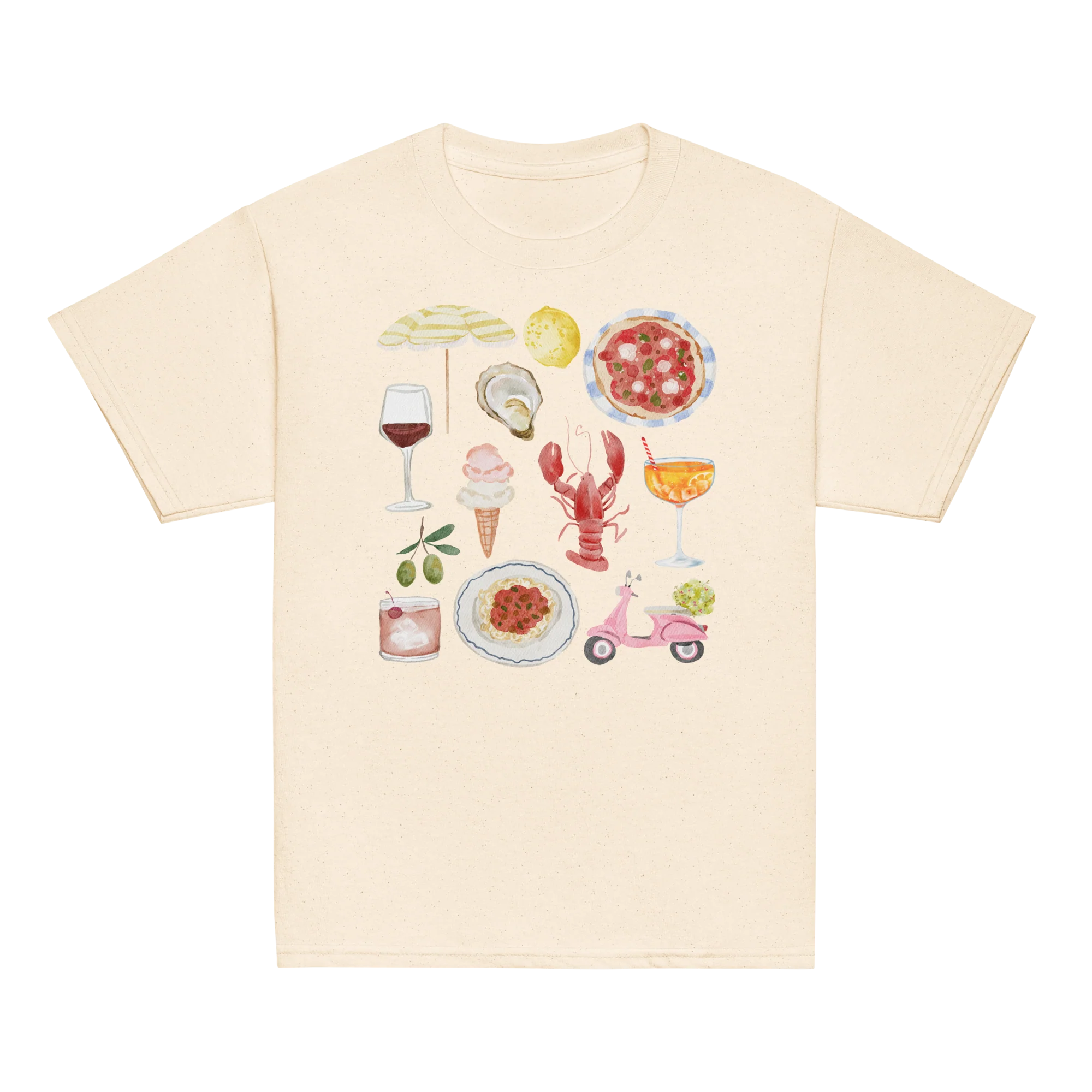 Italian Summer Watercolor Baby Tee - Image 5