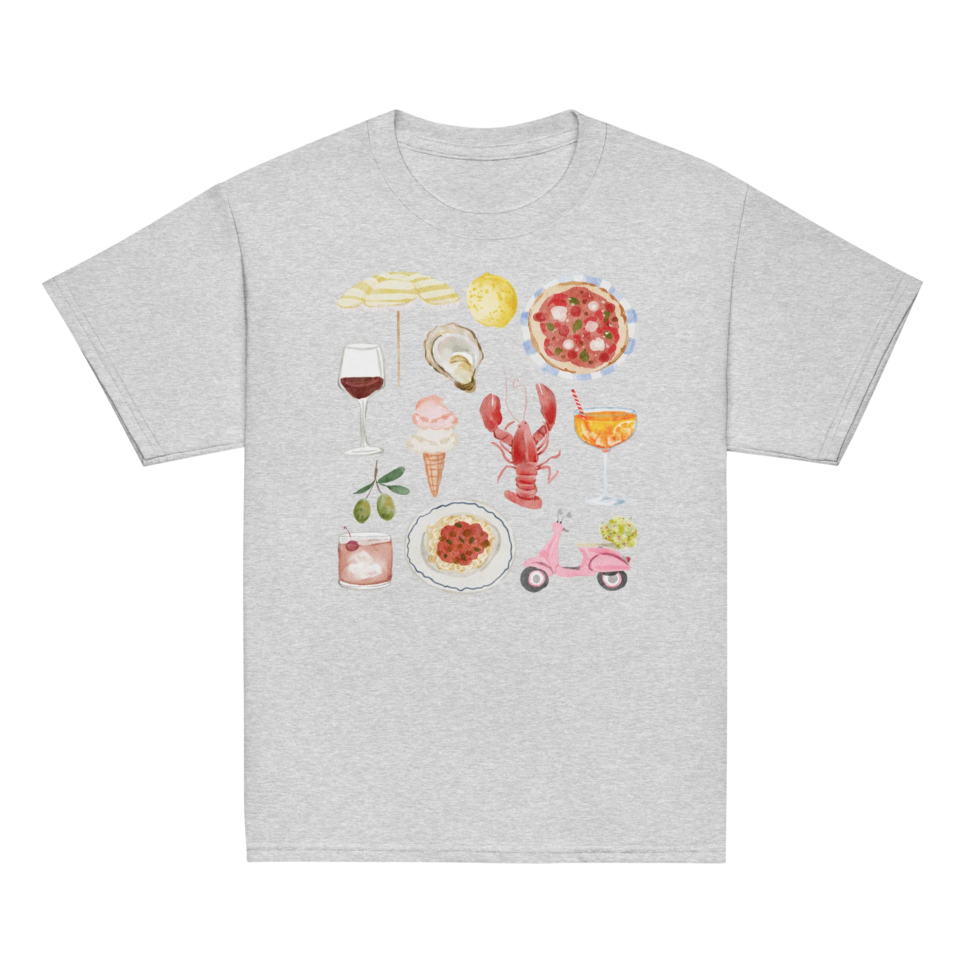 Italian Summer Watercolor Baby Tee - Image 6