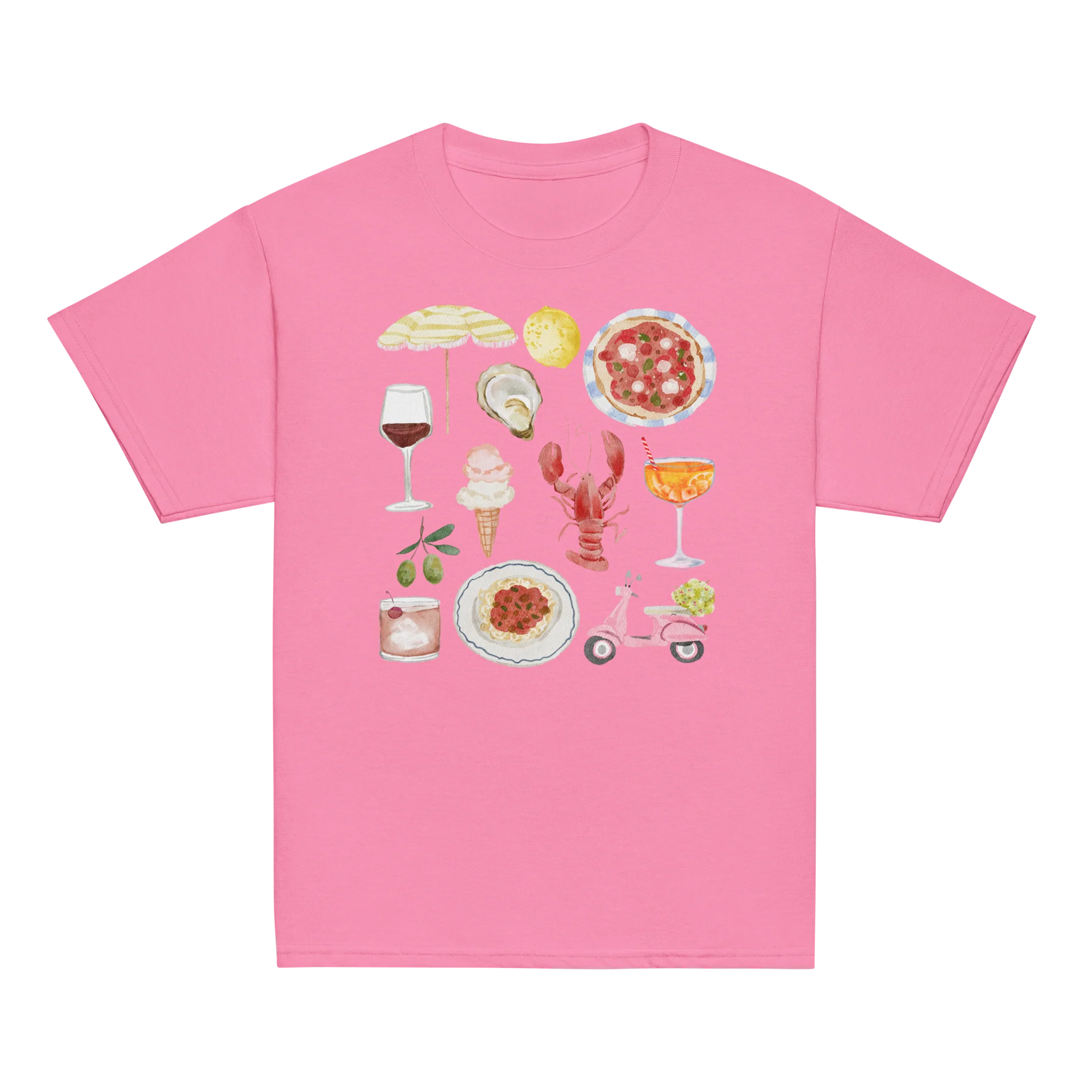 Italian Summer Watercolor Baby Tee - Image 7