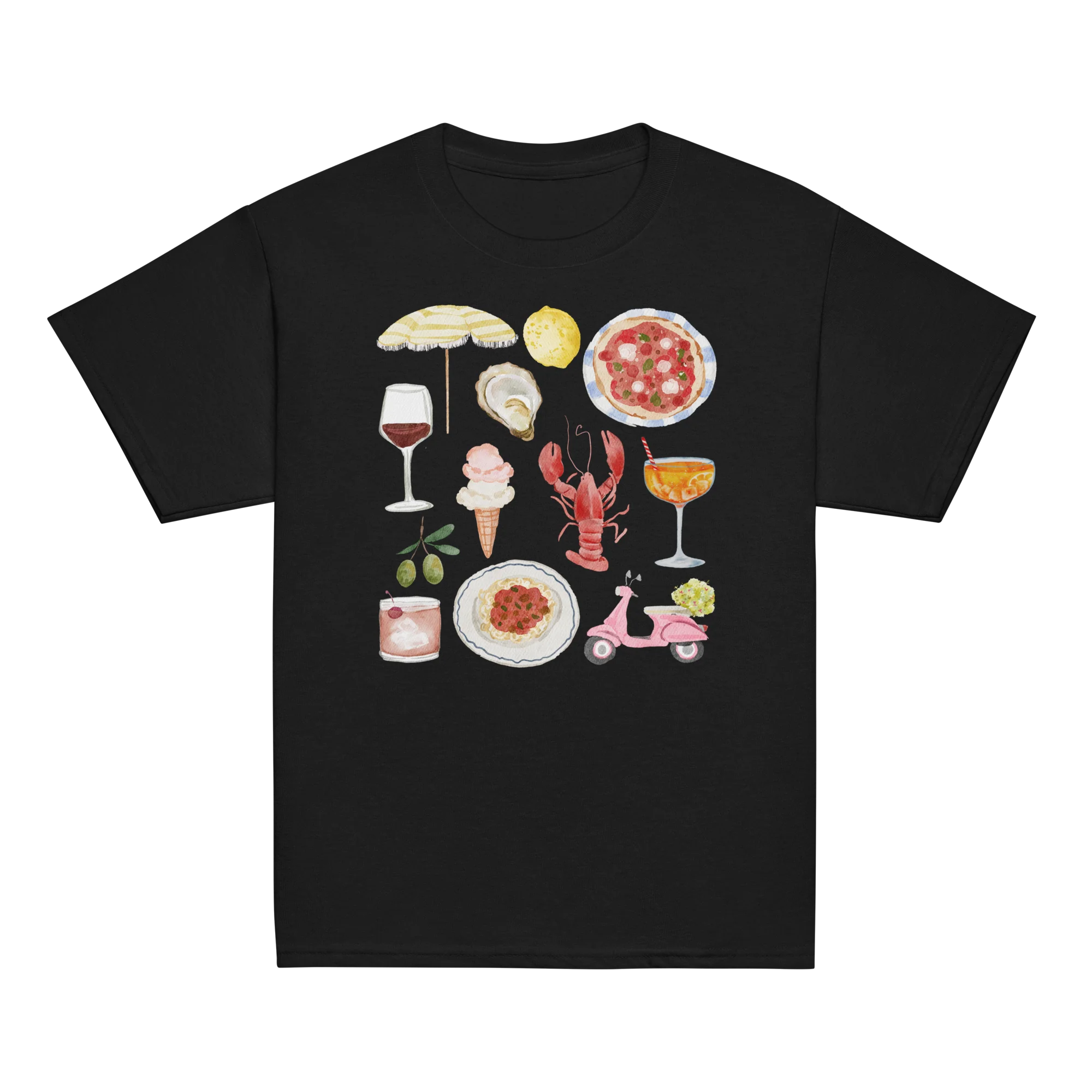 Italian Summer Watercolor Baby Tee - Image 8