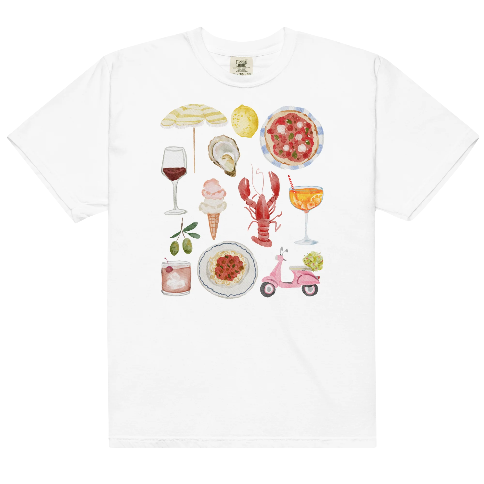 Italian Summer Watercolor Classic T-Shirt