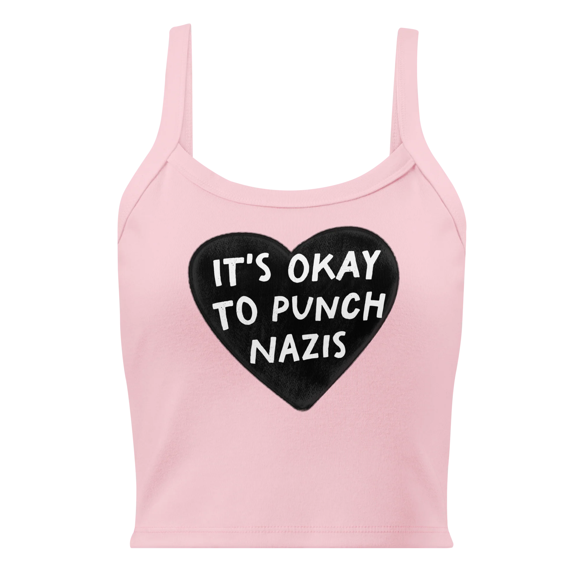 It's Okay to Punch Nazis Rib Tank Top - Image 6