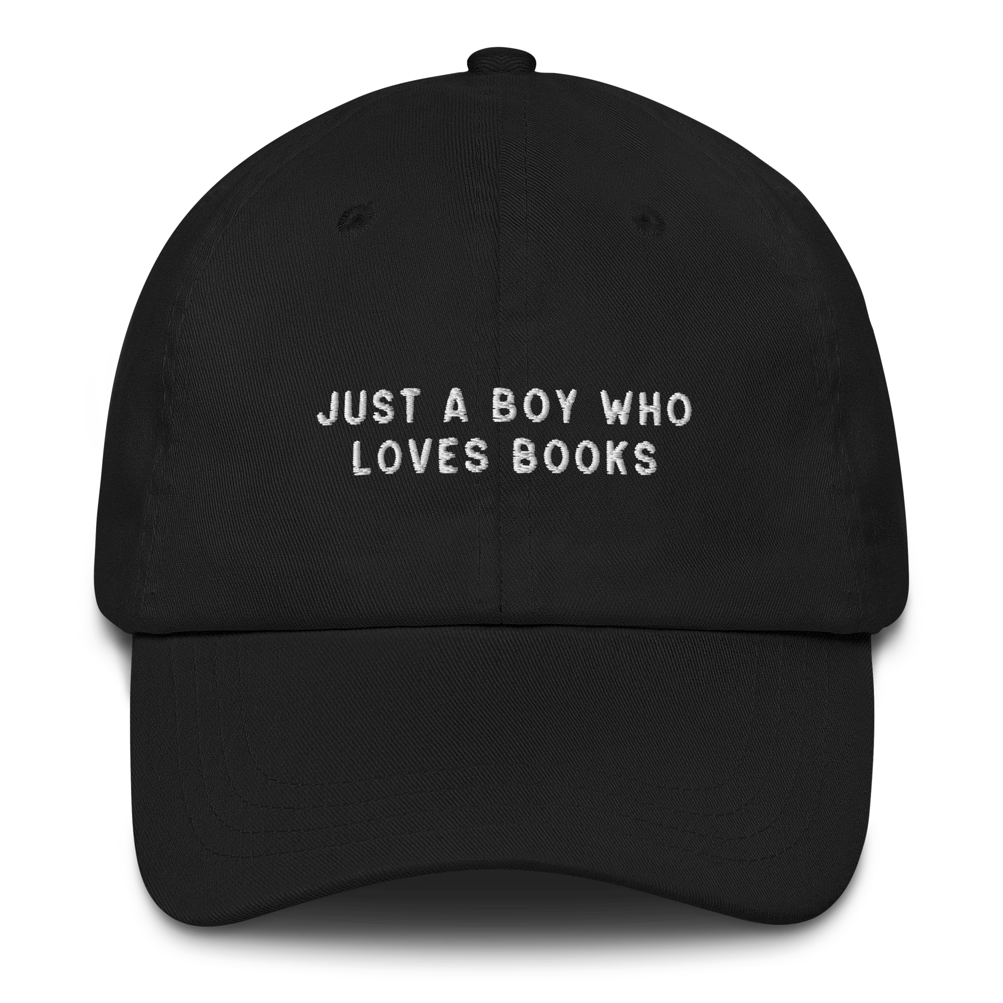 Just a Boy Who Loves Books Embroidered Cap - Image 10