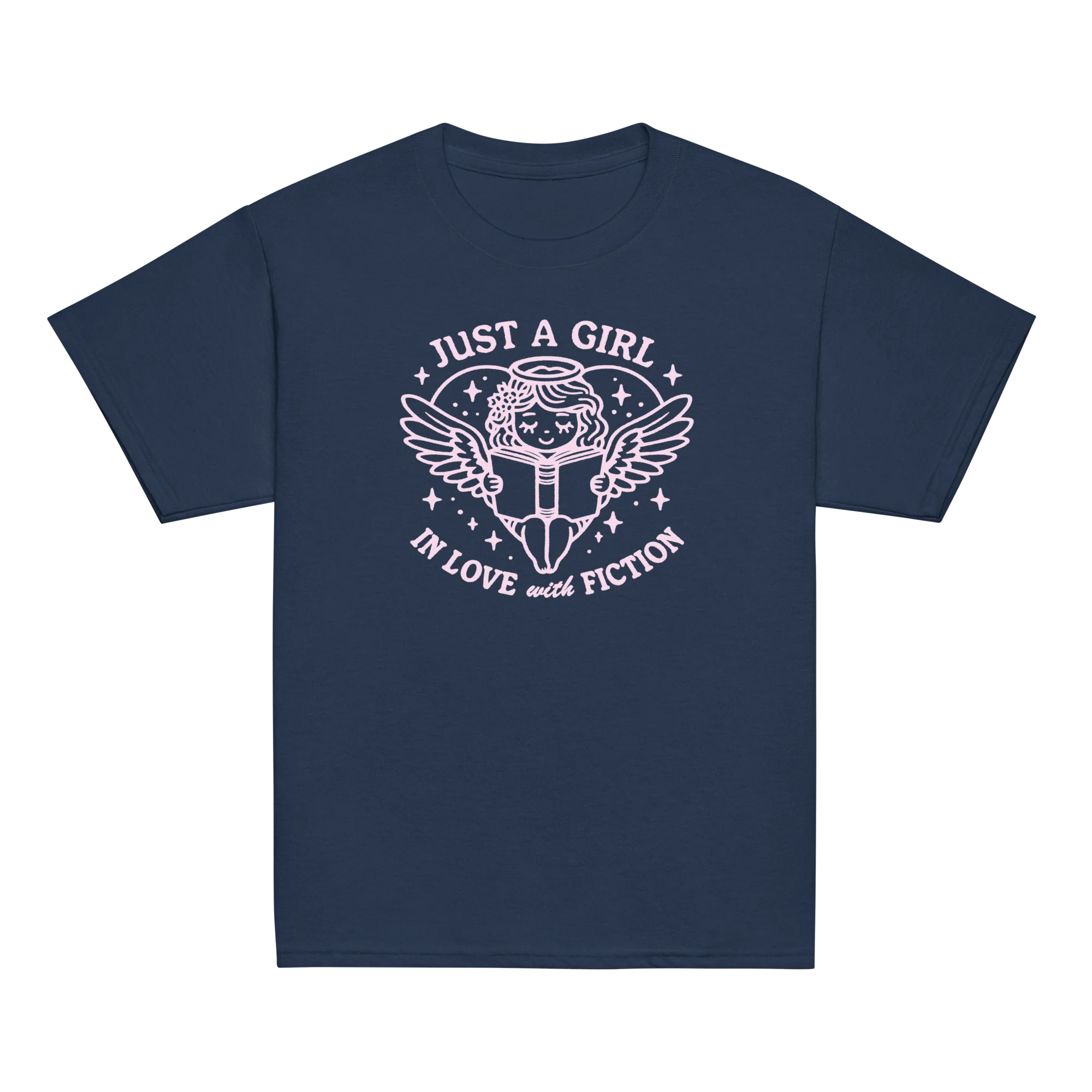 Just a Girl In Love with Fiction Baby Tee - Image 6