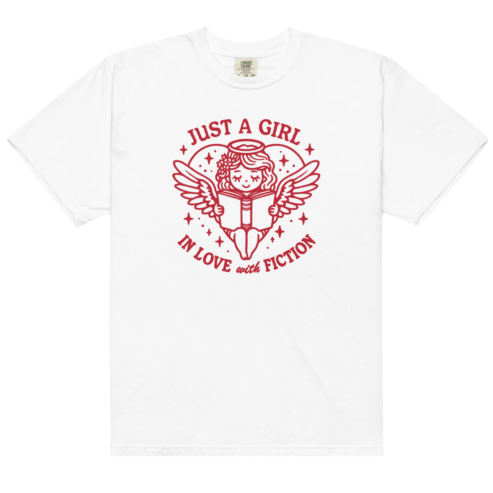 Just a Girl In Love with Fiction Classic T-Shirt - Image 3