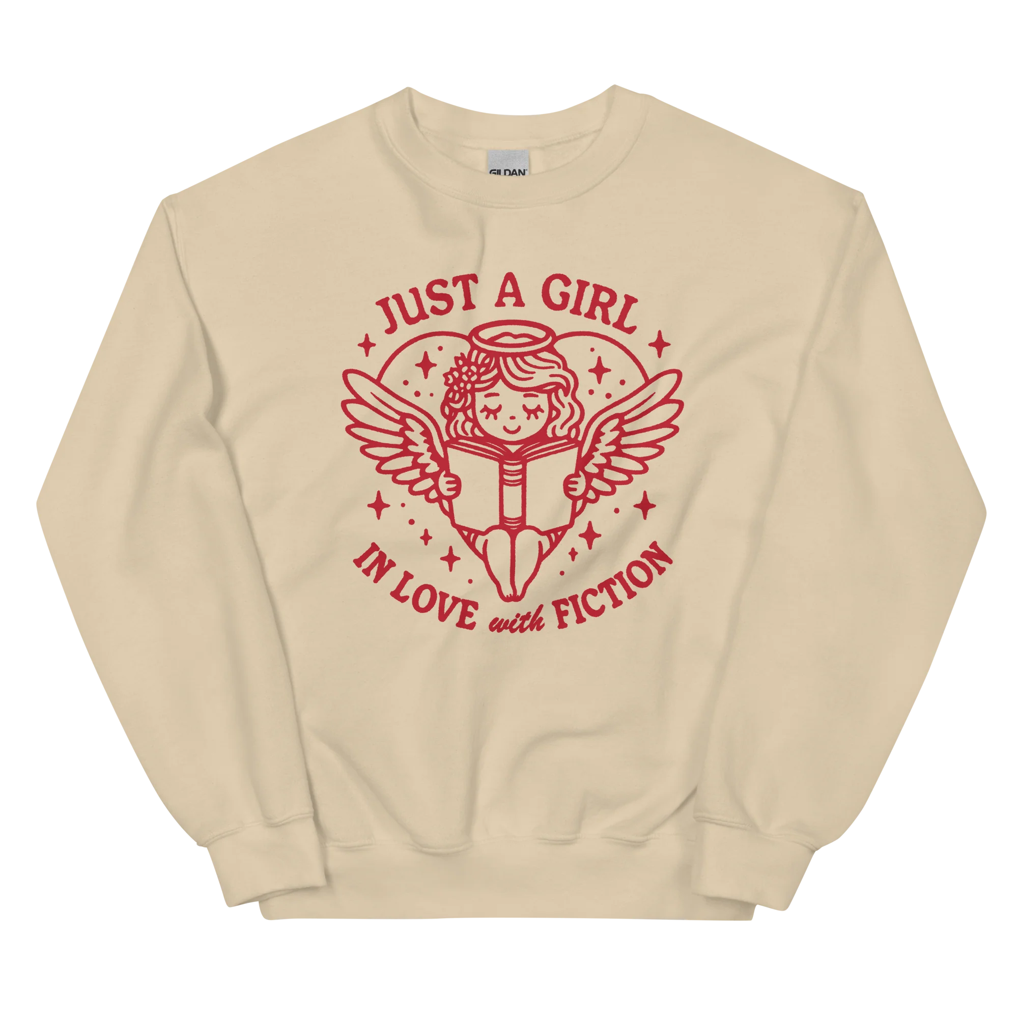 Just a Girl In Love with Fiction Sweatshirt - Image 5