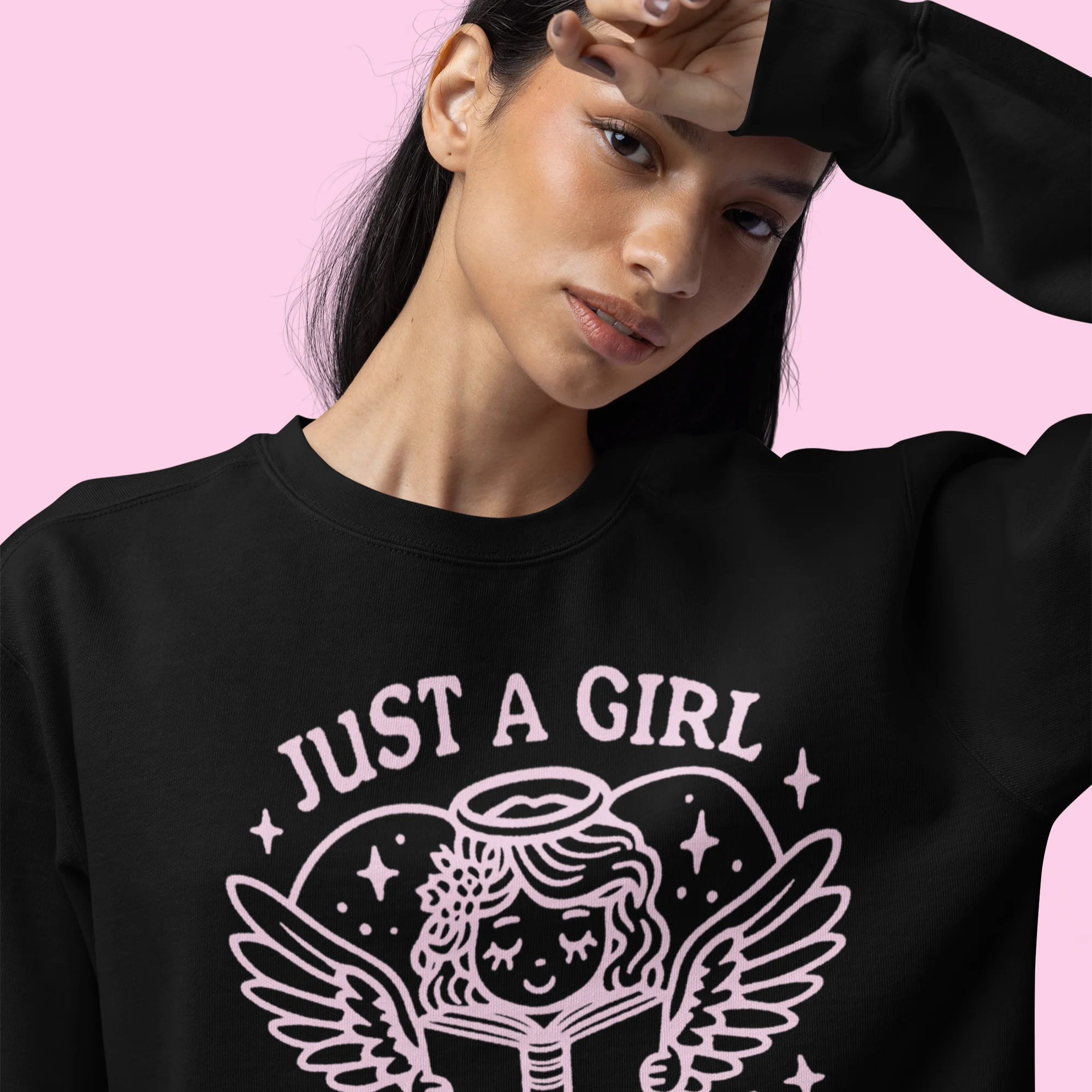 Just a Girl In Love with Fiction Sweatshirt - Image 7