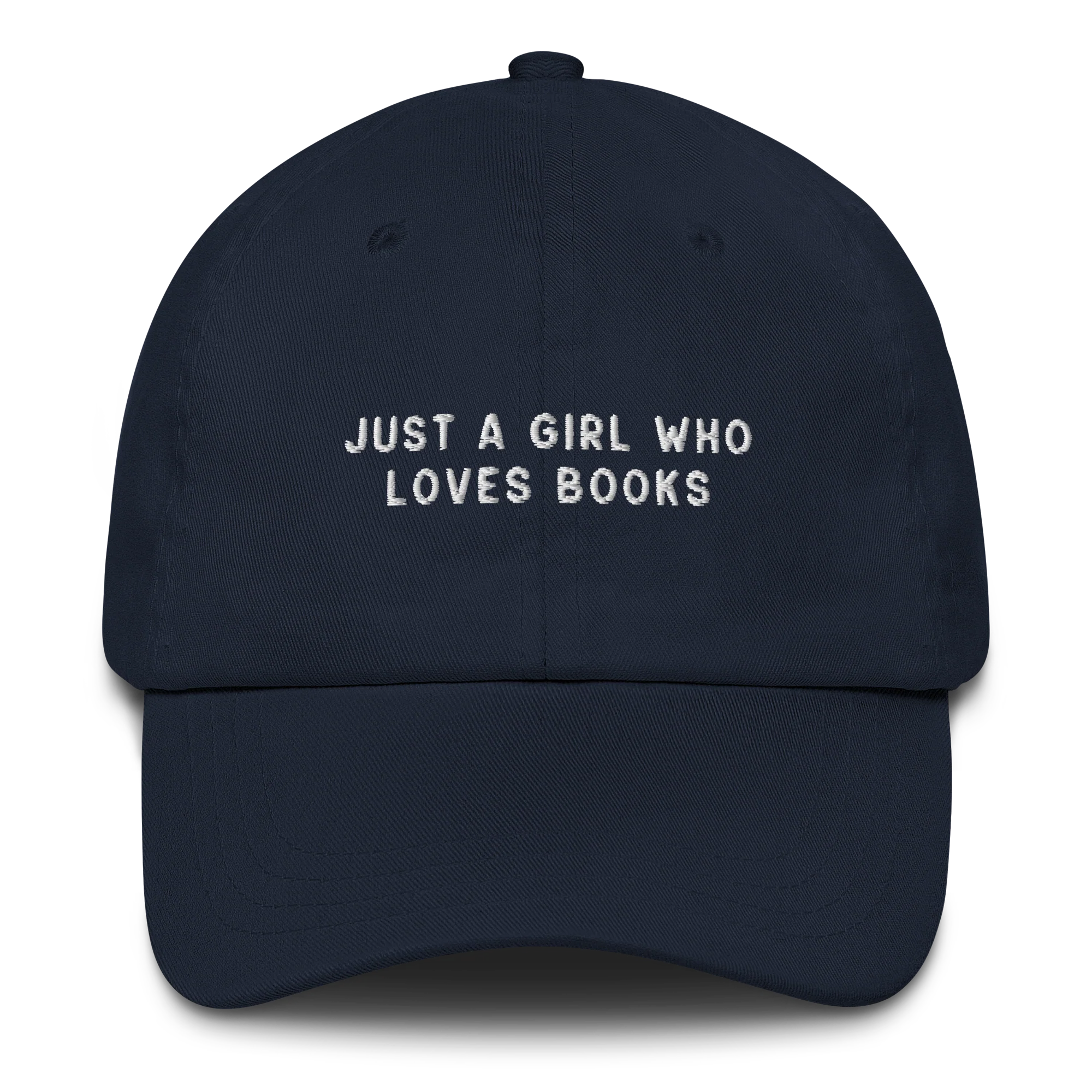 Just a Girl Who Loves Books Embroidered Cap