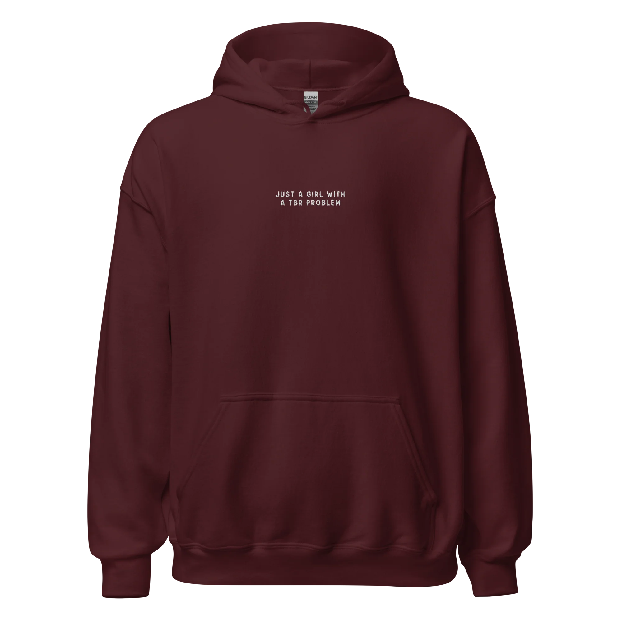 Just A Girl With A TBR Problem Embroidered Hoodie - Image 10