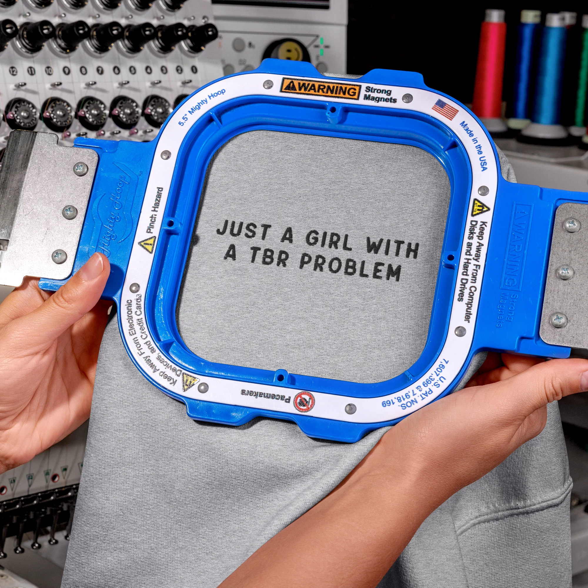 Just A Girl With A TBR Problem Embroidered Hoodie - Image 13