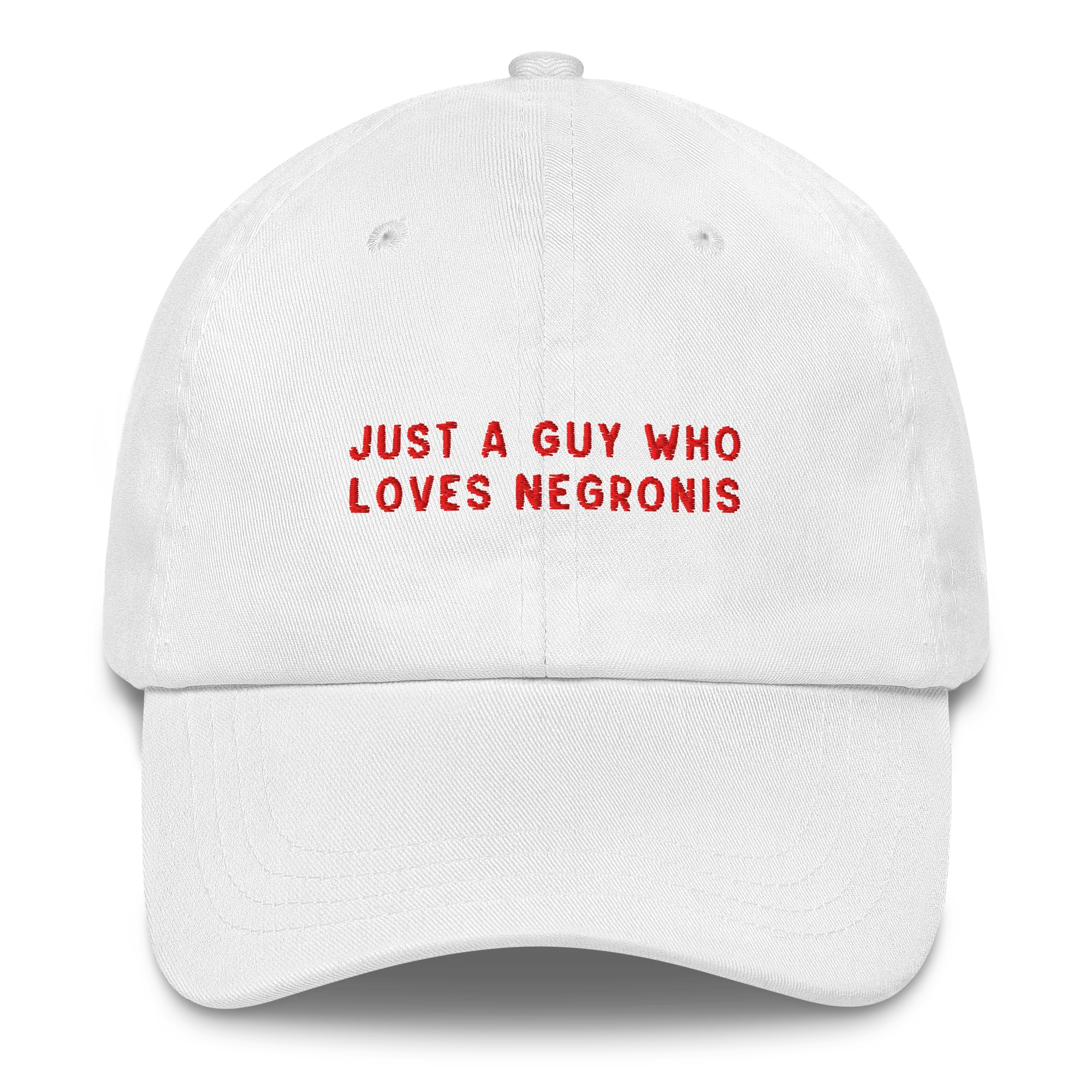 Just a Guy Loves Negronis Embroidered Cap - Image 7