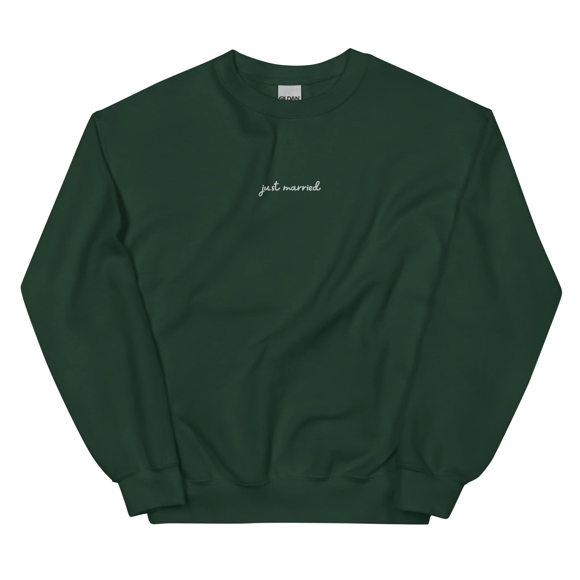Just Married Newlywed Embroidered Sweatshirt - Image 4