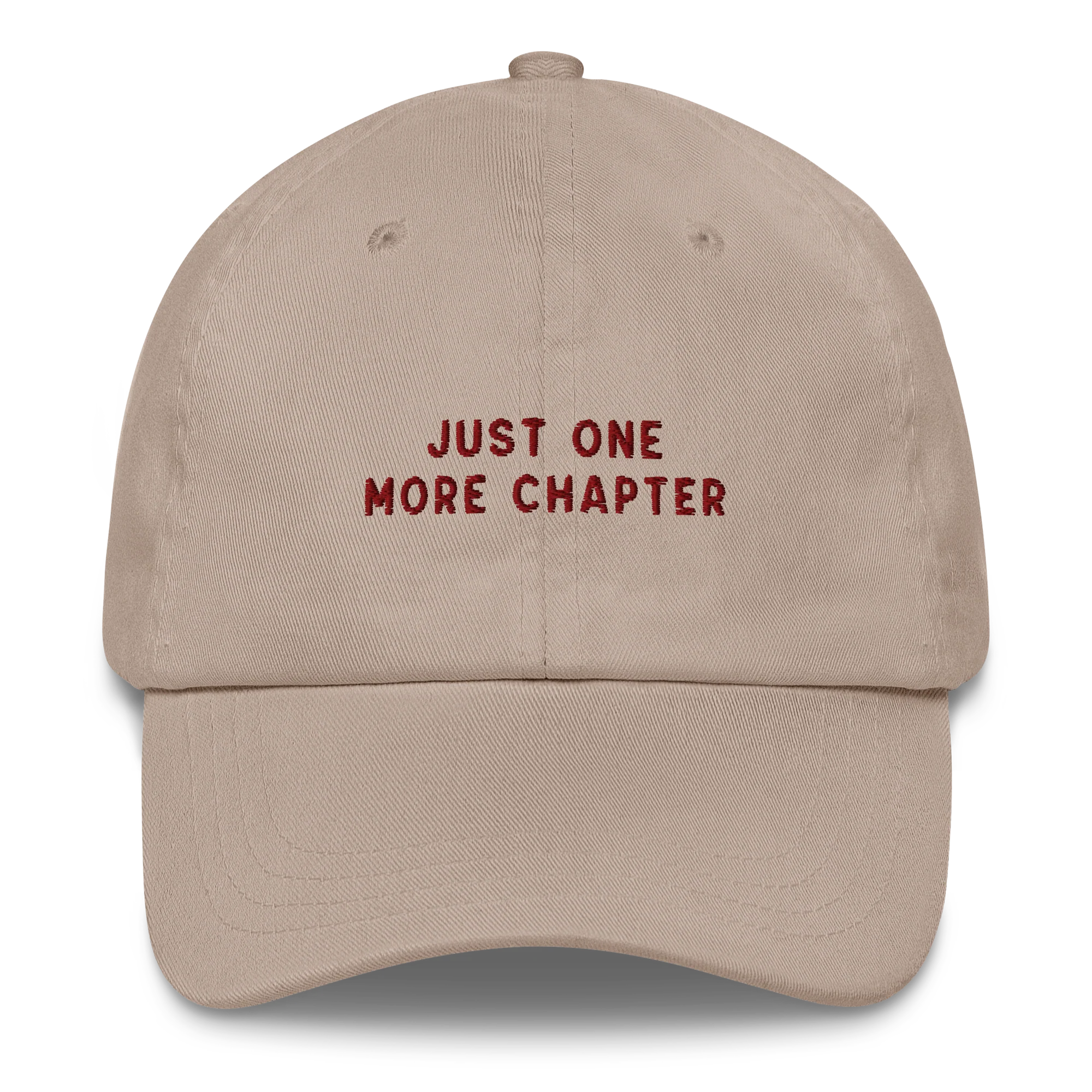 Just One More Chapter Embroidered Cap