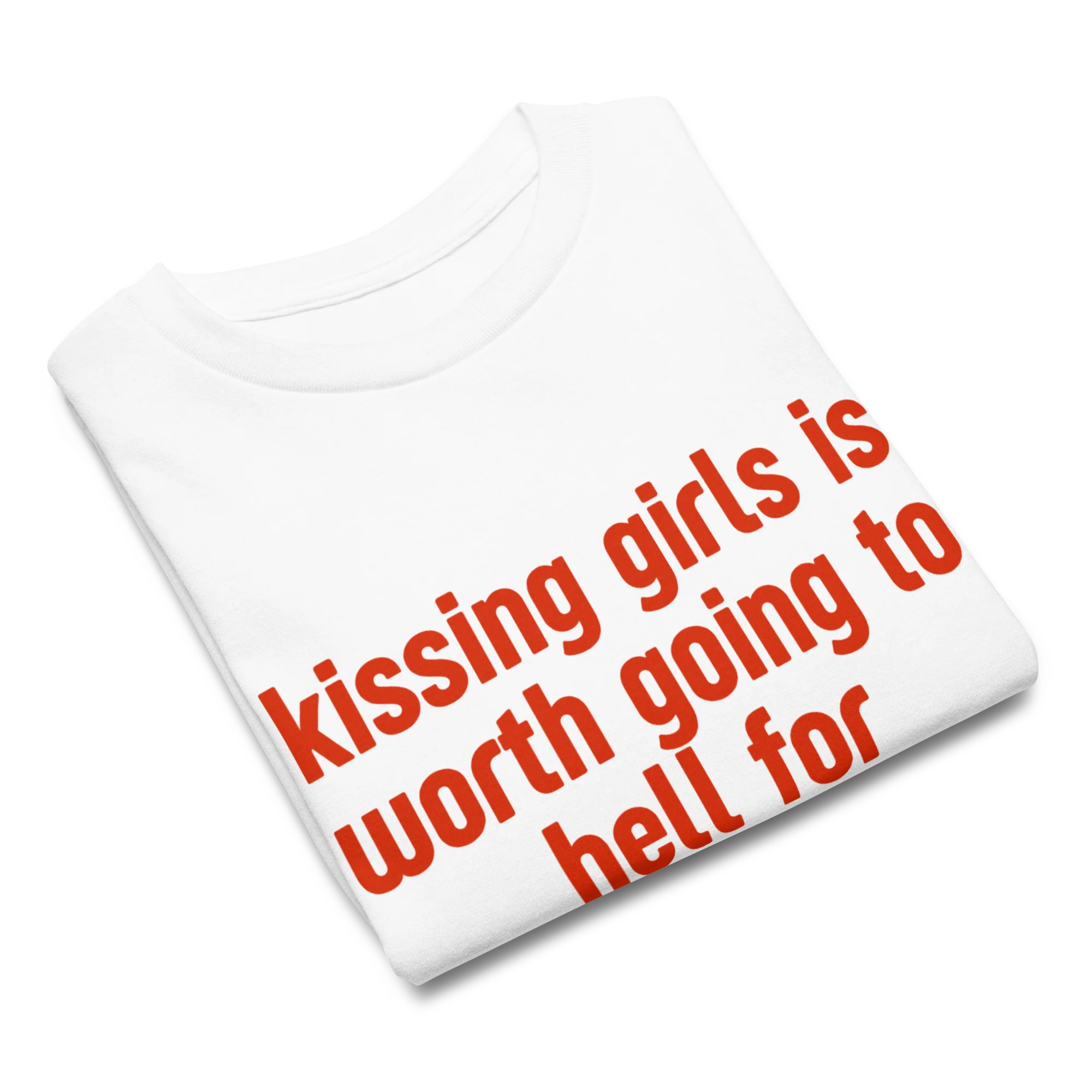 Kissing Girls Going to Hell Baby Tee - Image 4