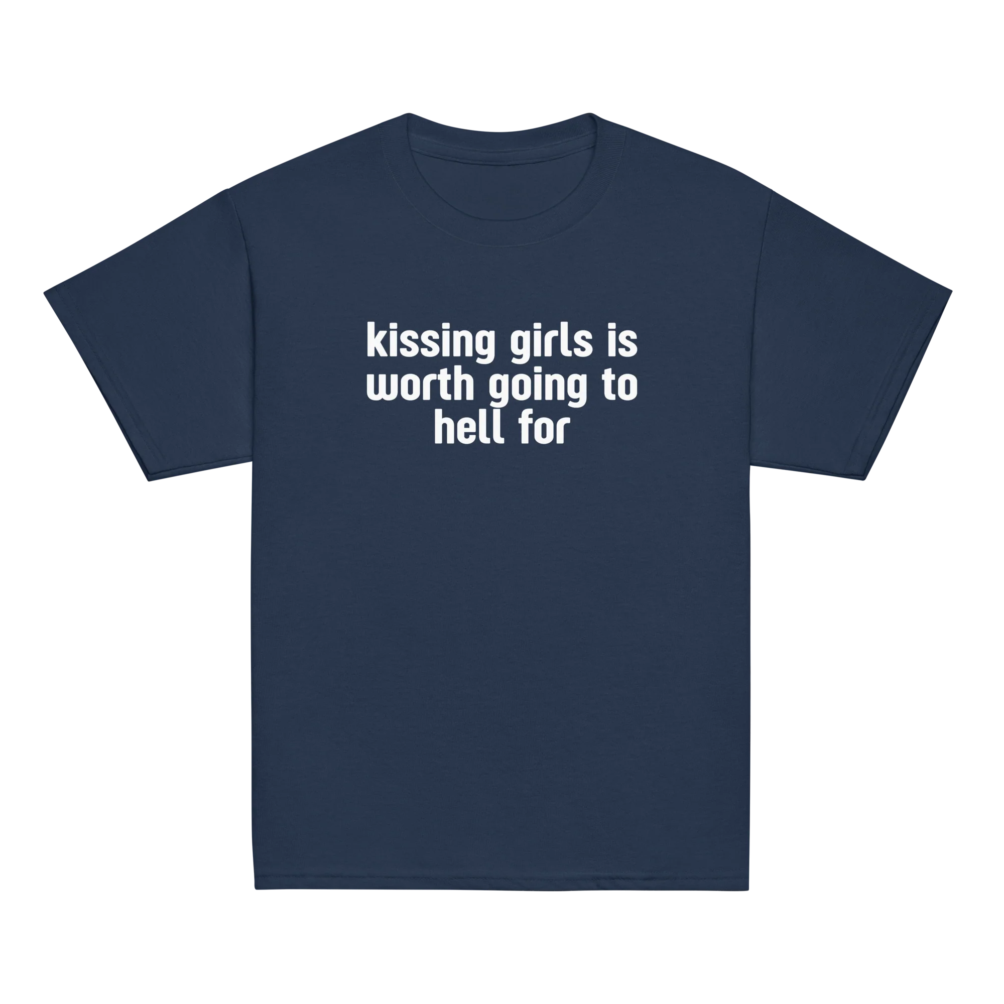 Kissing Girls Going to Hell Baby Tee - Image 7