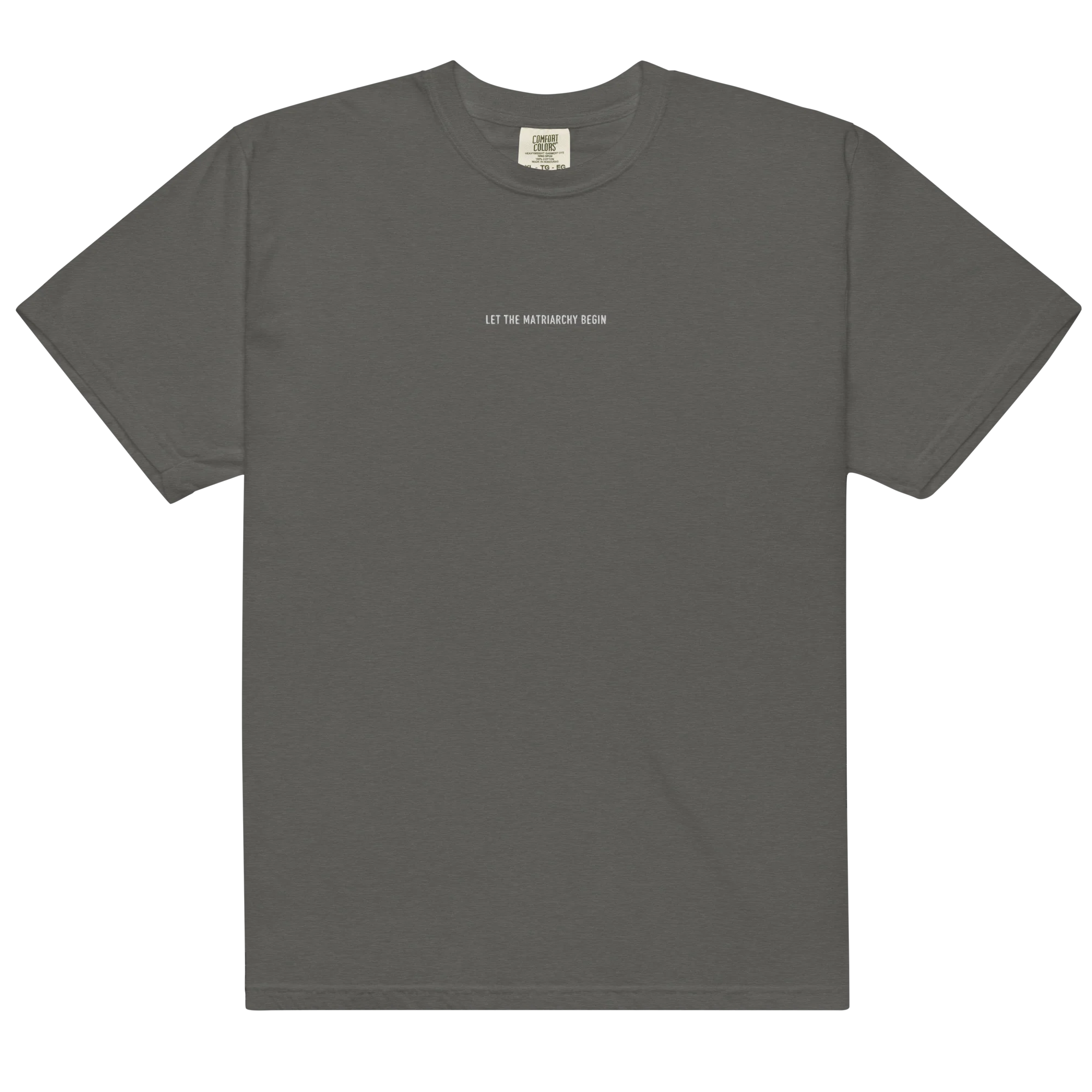 Let the Matriarchy Begin Feminist Embroidered Classic T-Shirt - Image 11