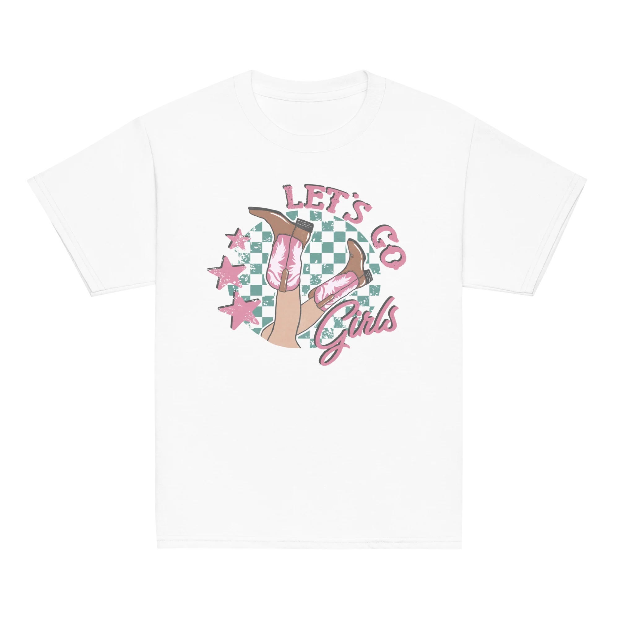 Let's Go Girls Cowgirl Baby Tee - Image 3