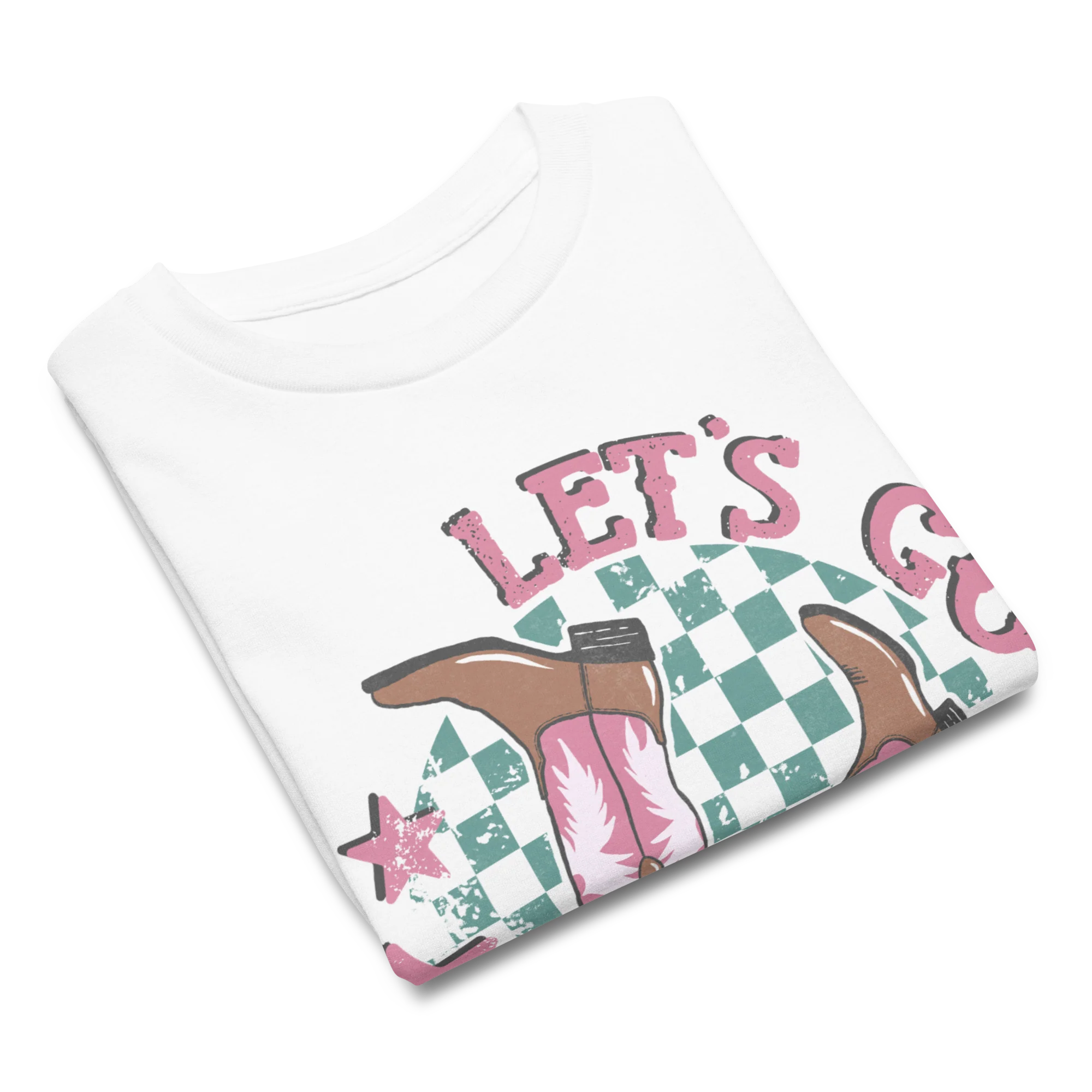 Let's Go Girls Cowgirl Baby Tee - Image 4