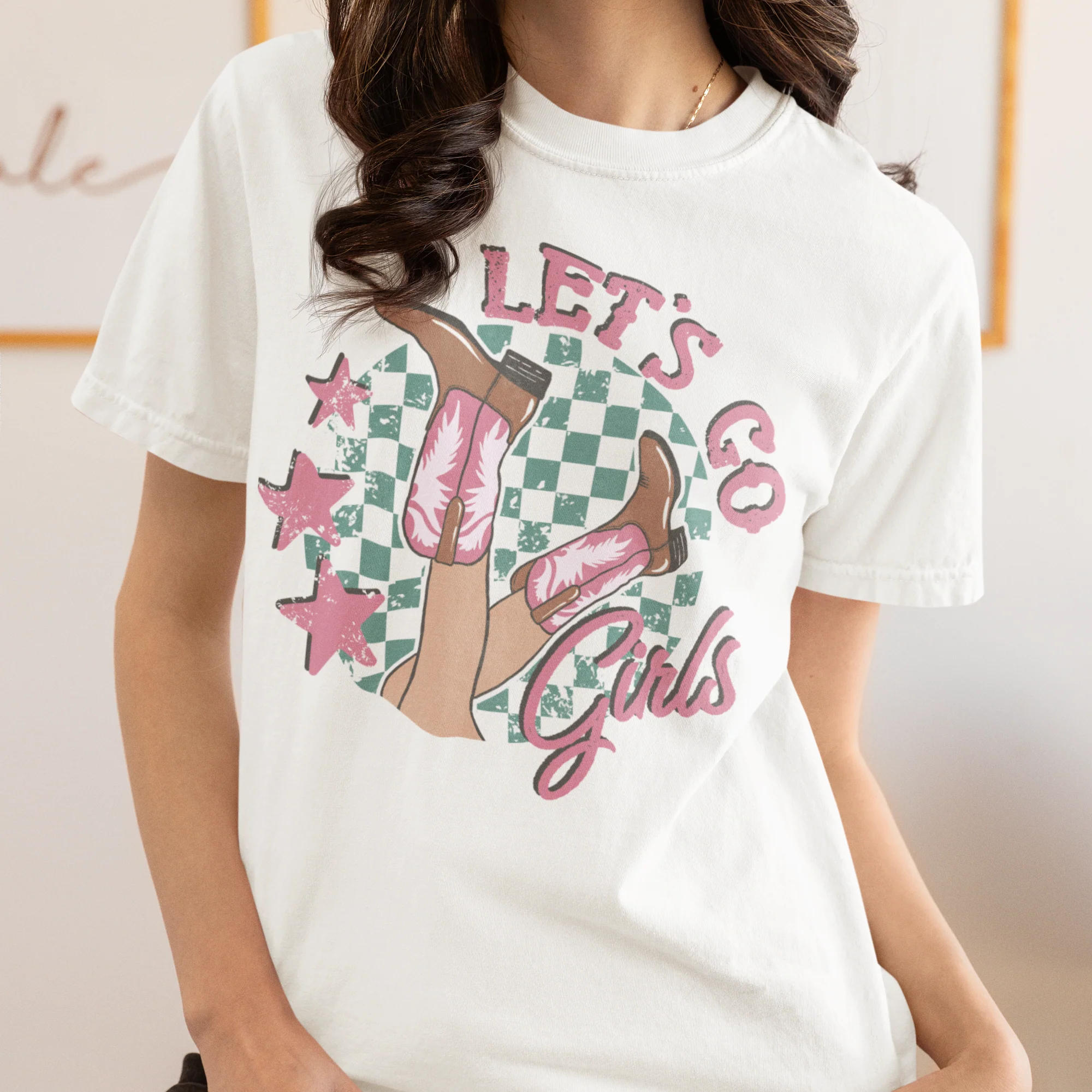 Let's Go Girls Cowgirl Classic T-Shirt - Image 2