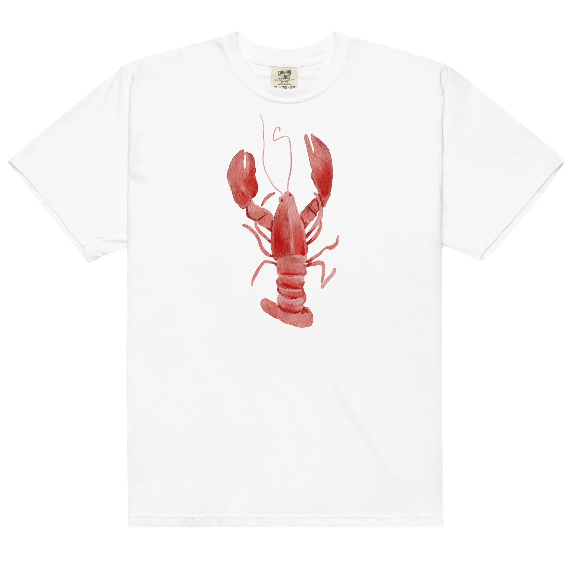 Lobster Watercolor Classic T-Shirt - Image 3