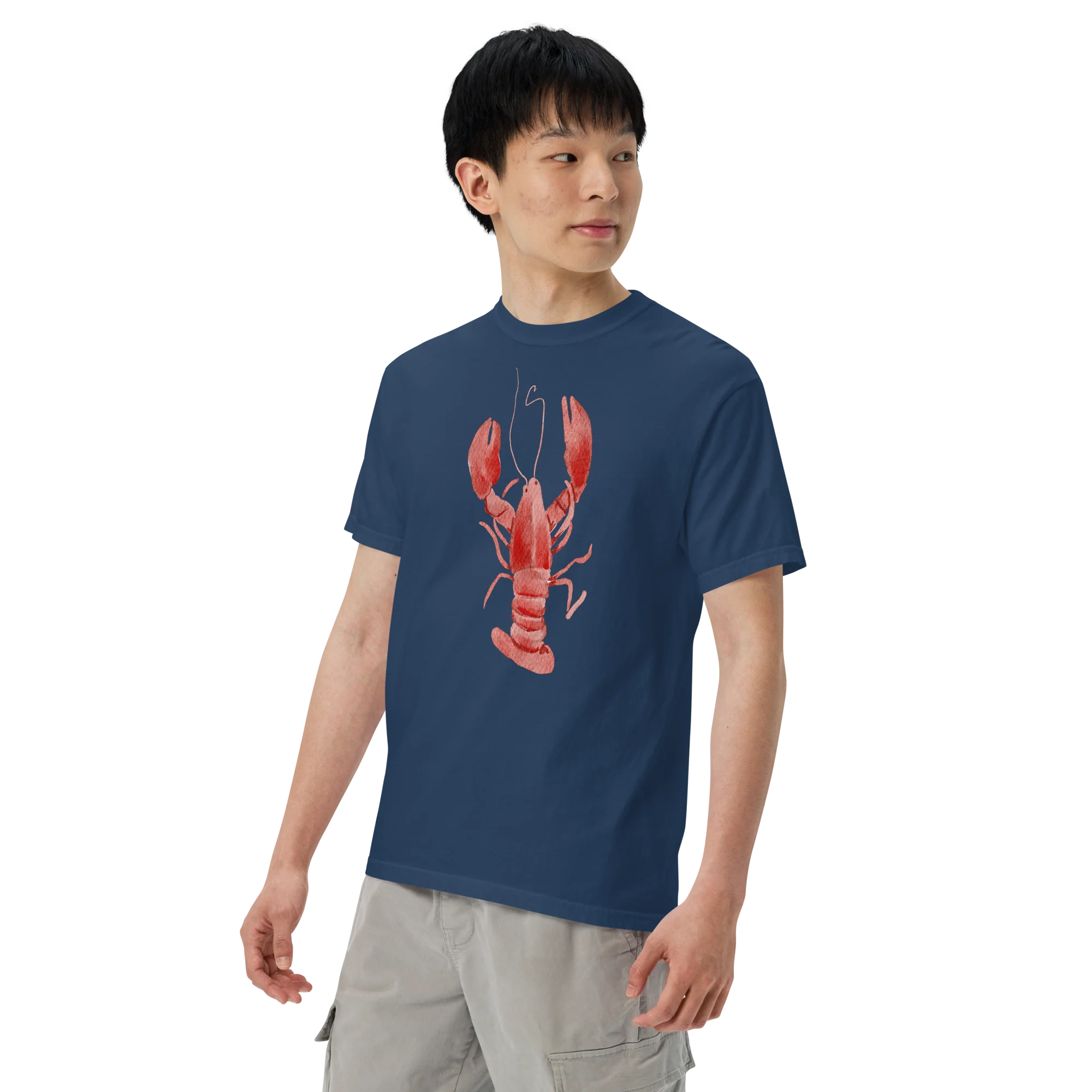 Lobster Watercolor Classic T-Shirt - Image 7