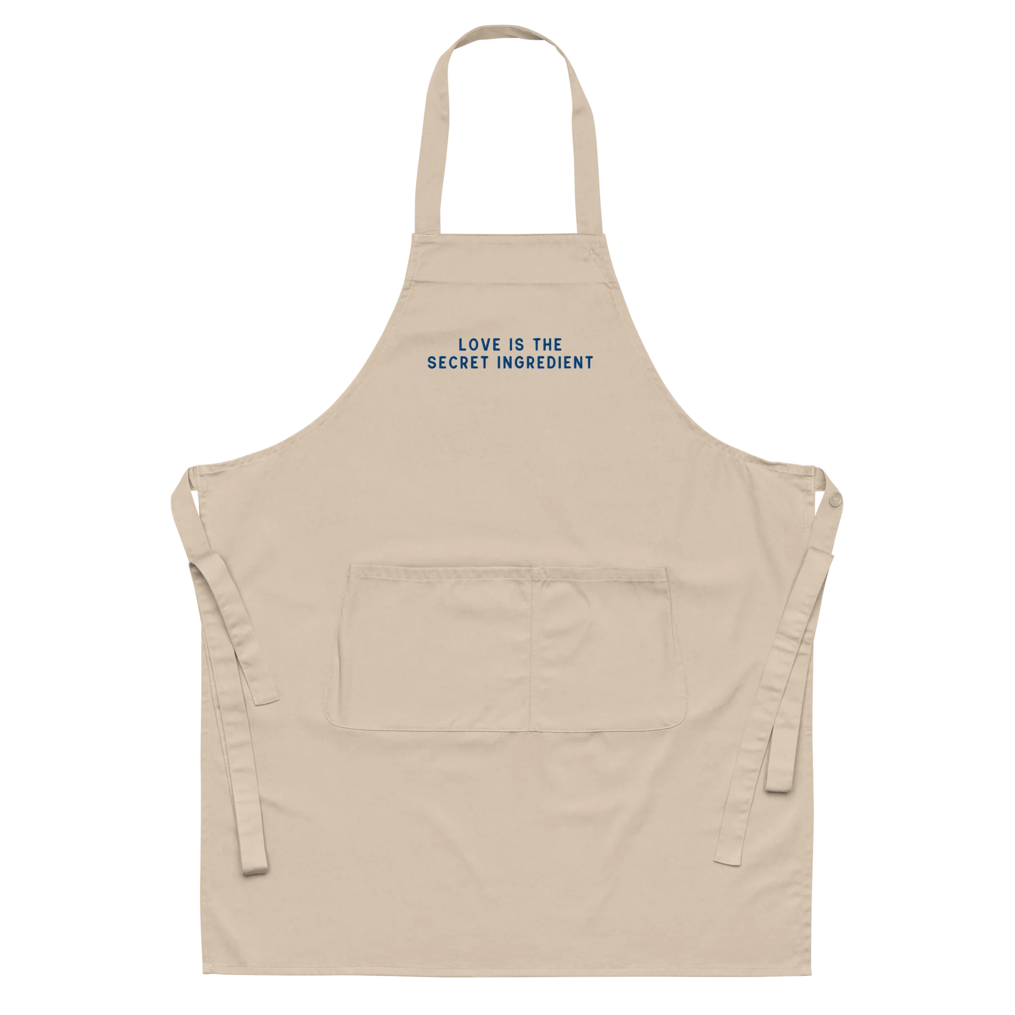 Love Secret Ingredient Embroidered Organic Cotton Apron - Image 11