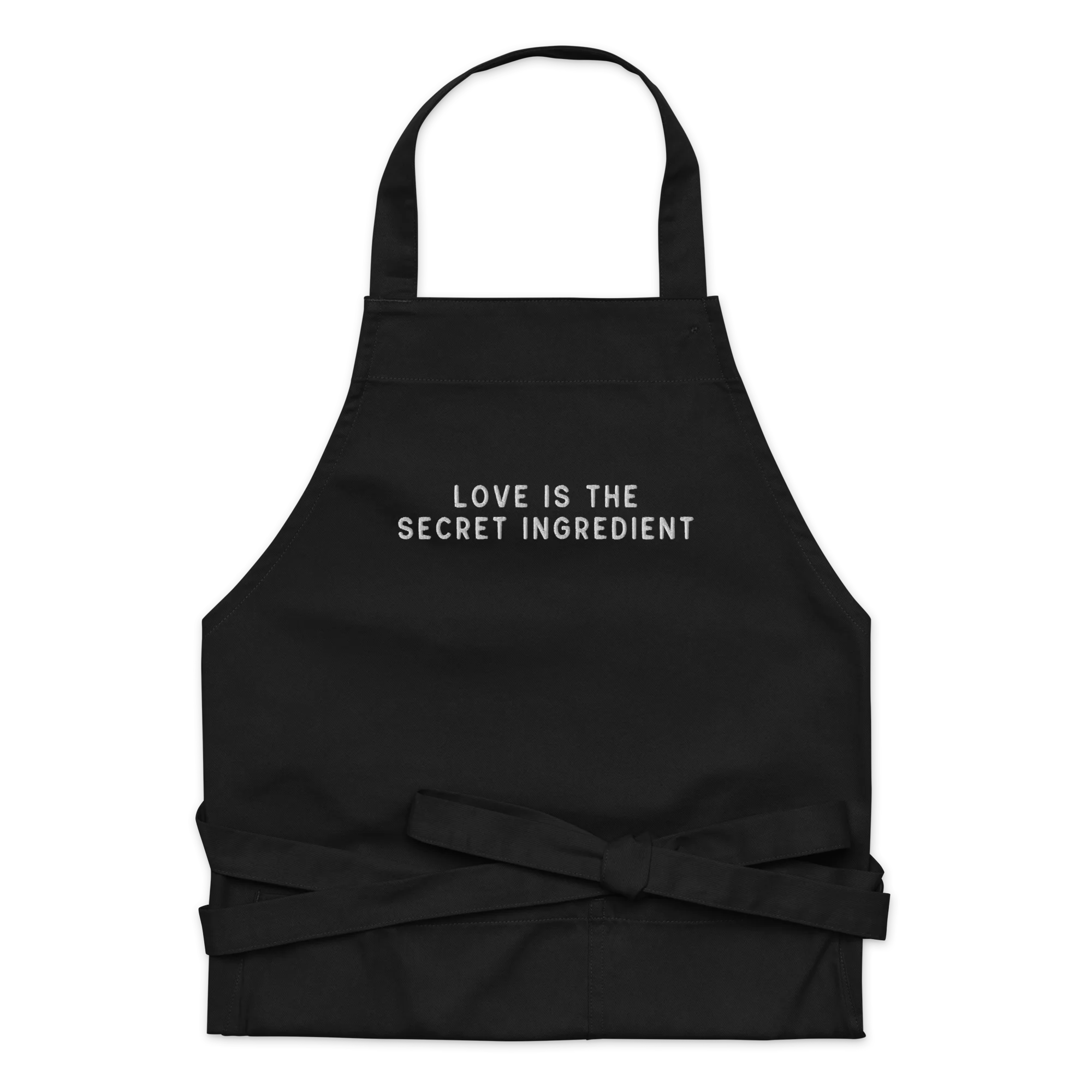 Love Secret Ingredient Embroidered Organic Cotton Apron - Image 7