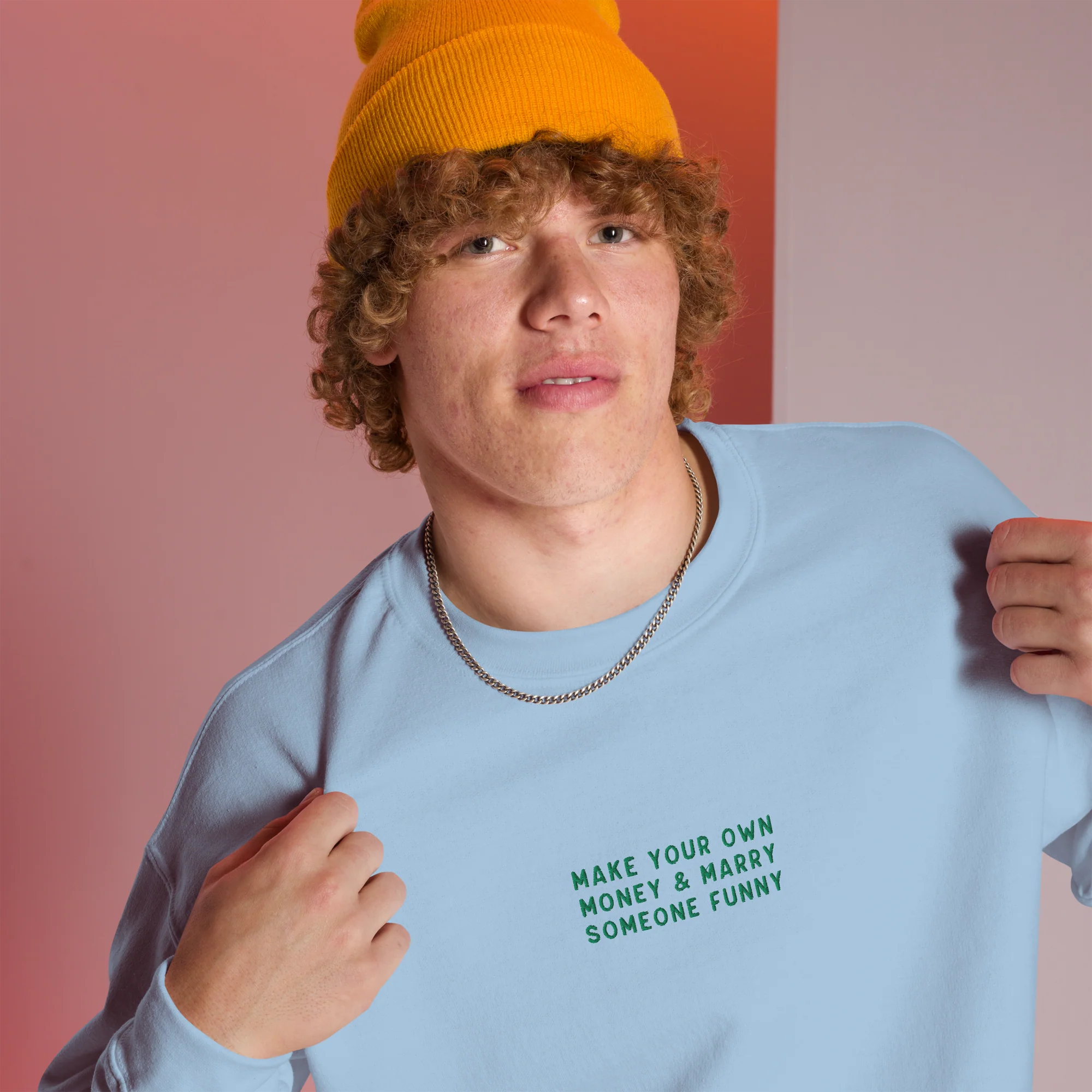 Make Your Own Money Marry Someone Funny Embroidered Sweatshirt - Image 10