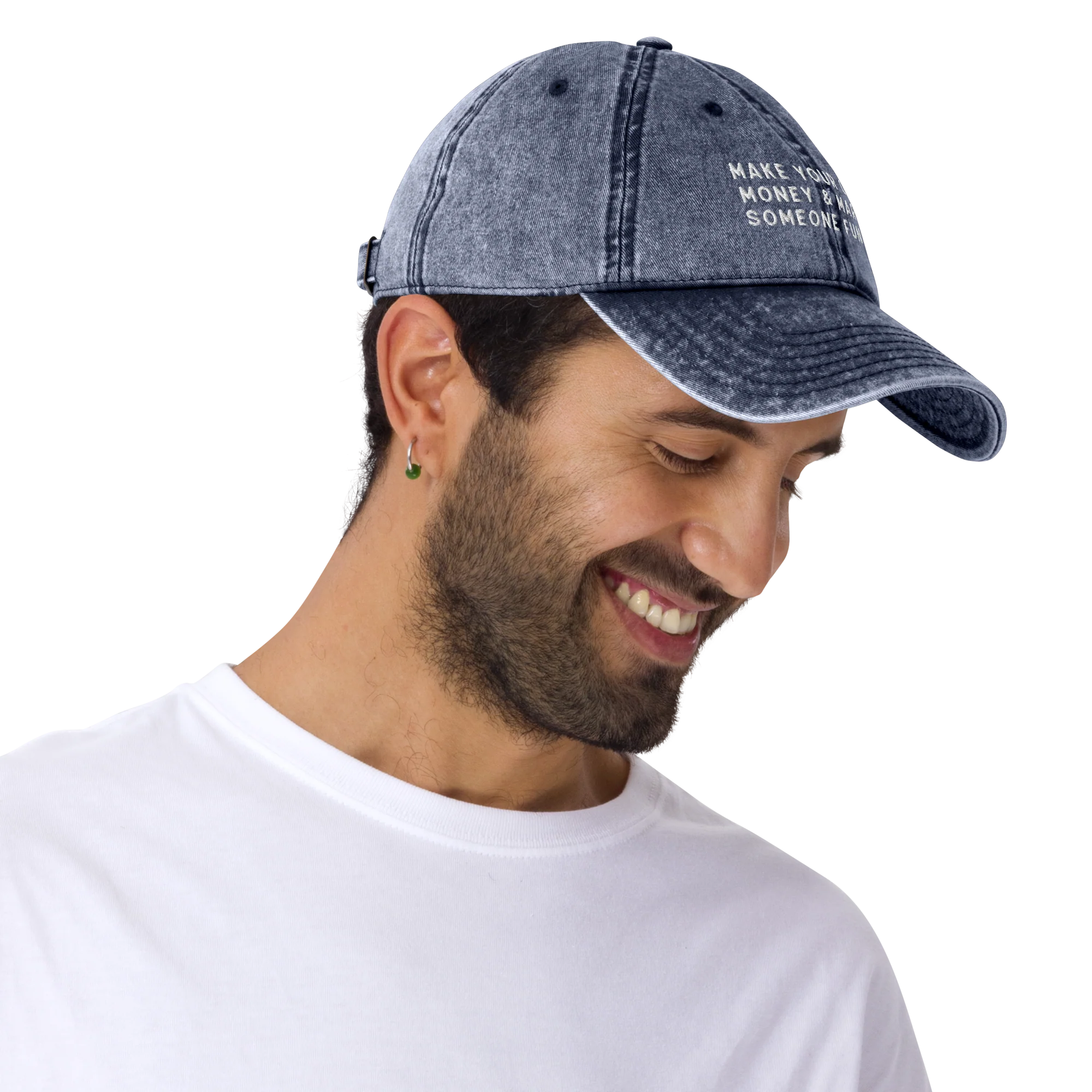 Make Your Own Money Marry Someone Funny Embroidered Vintage Cap - Image 5