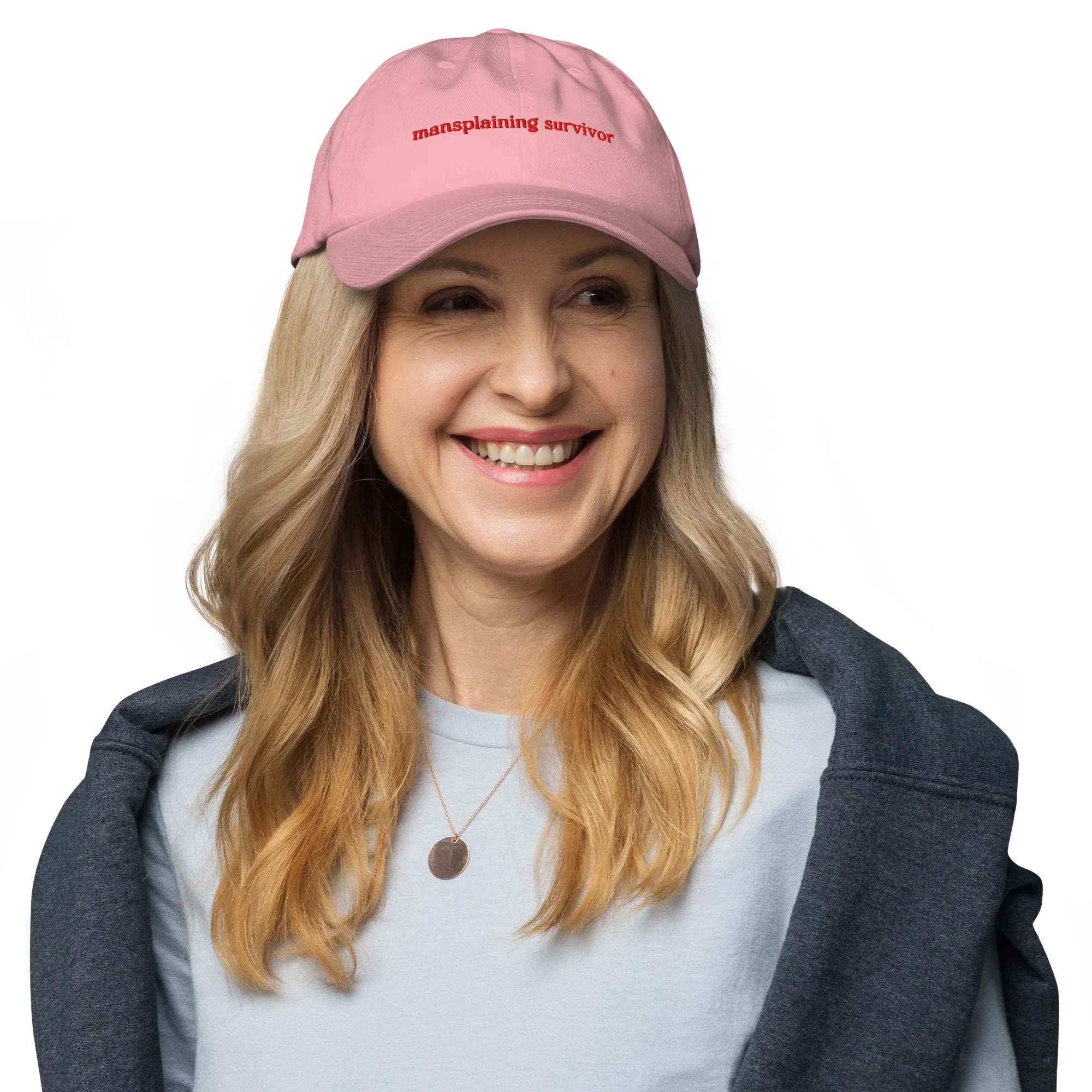 Mansplaining Survivor Embroidered Cap - Image 2