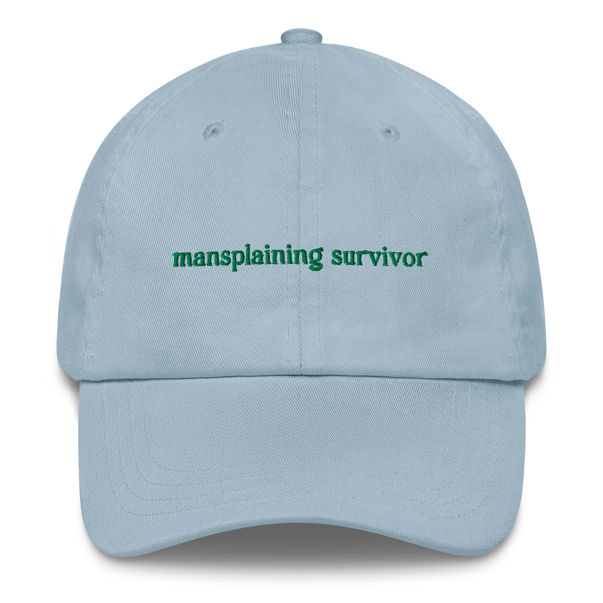 Mansplaining Survivor Embroidered Cap - Image 3