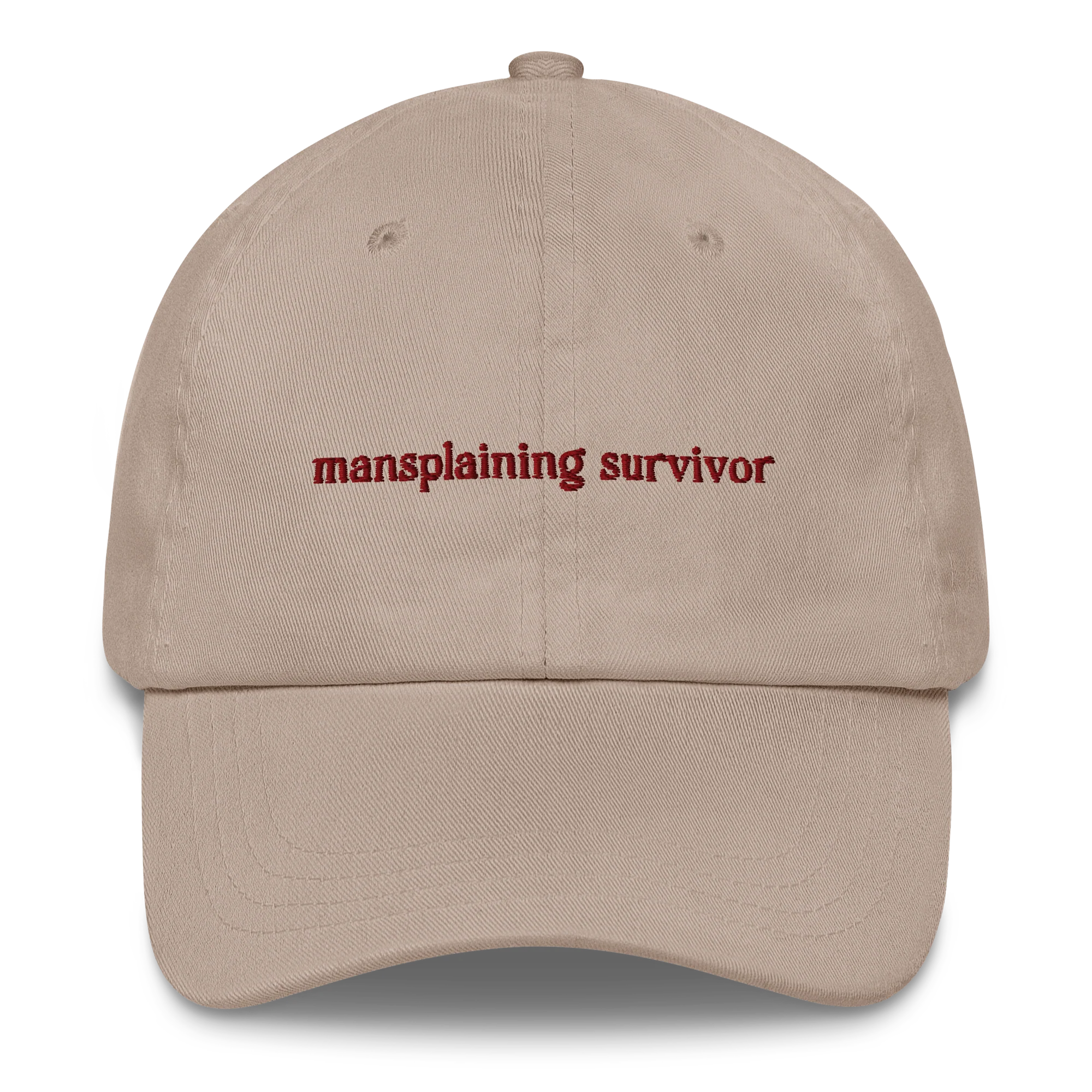 Mansplaining Survivor Embroidered Cap - Image 4