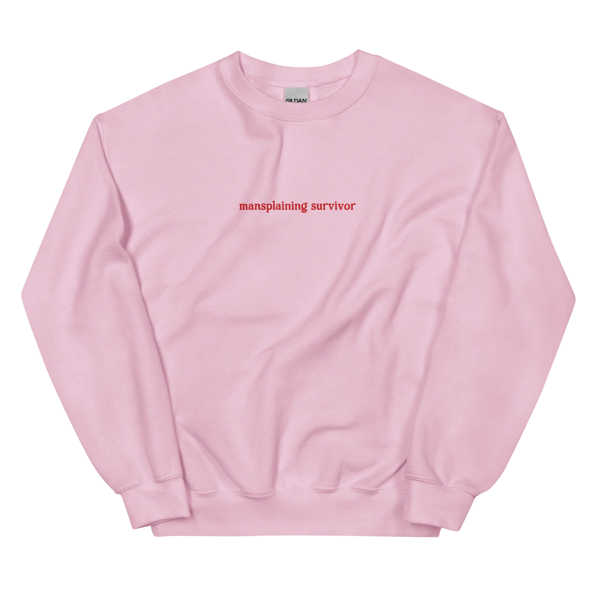 Mansplaining Survivor Embroidered Sweatshirt - Image 3